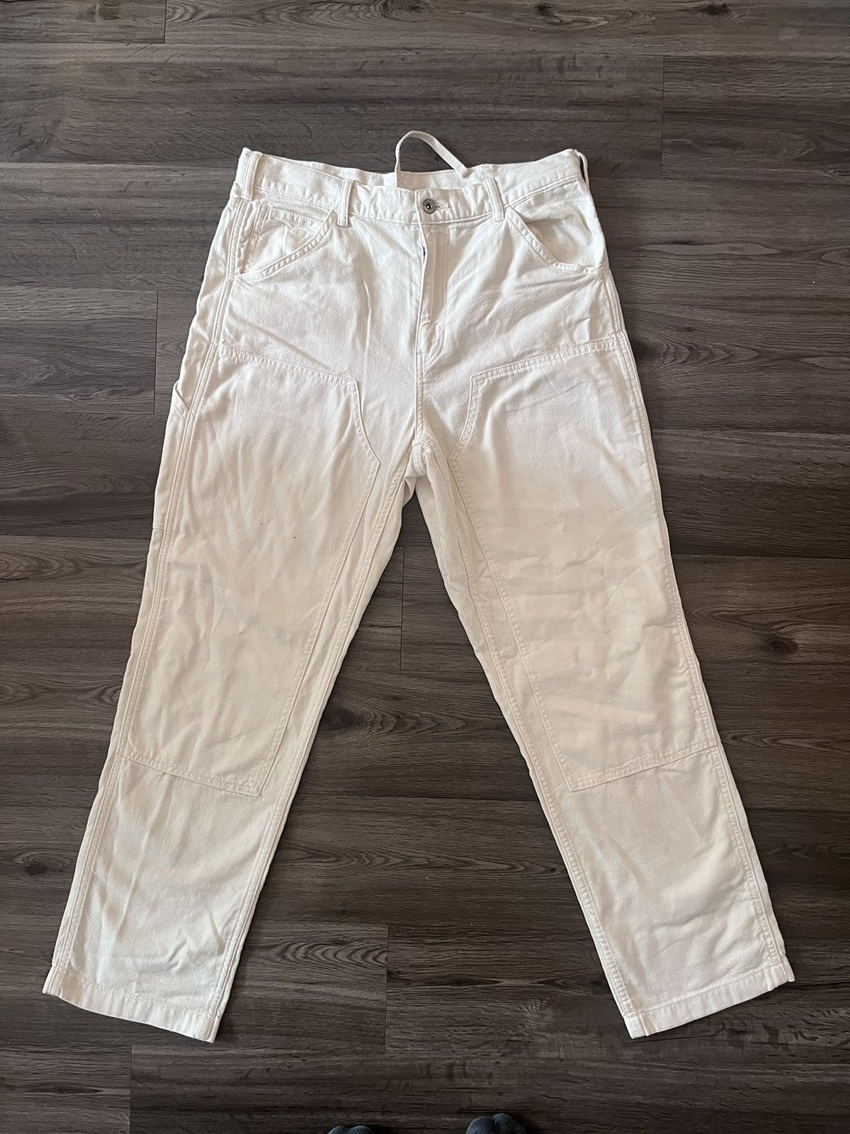 Uniqlo UNIQLO Cream Double Knee Carpenter Pants | Grailed