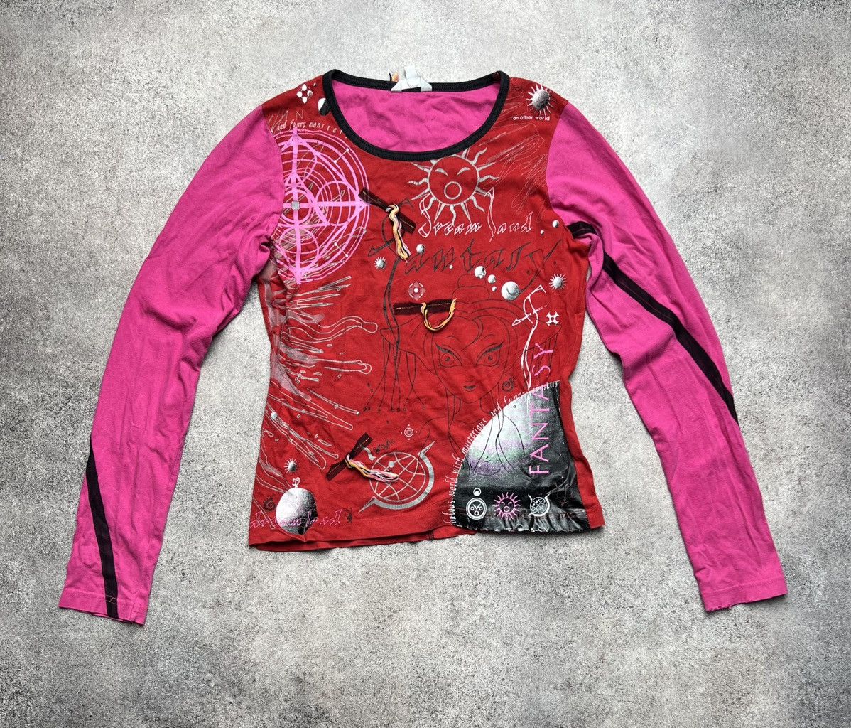 Vintage Vintage printed punk custo vibe long sleeve Size S / US 4 / IT 40 - 1 Thumbnail