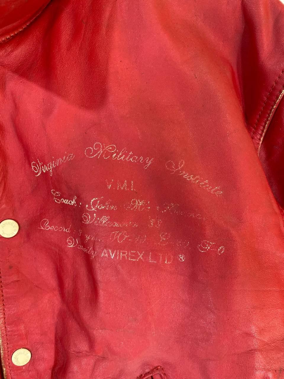 Avirex vintage avirex full leather jacket embroided nice design Size US L / EU 52-54 / 3 - 3 Thumbnail