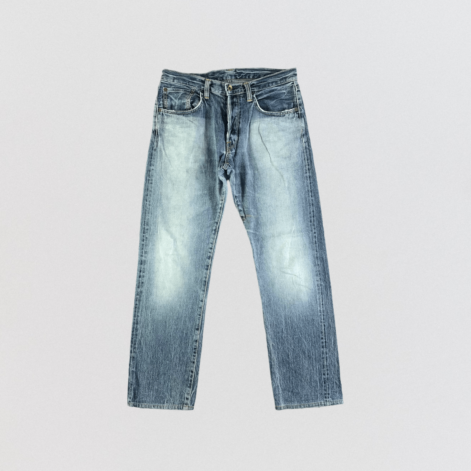 Edwin Vintage Blue Wash Edwin 505 Selvedge Jeans-JM3616 Size US 34 / EU 50 - 1 Thumbnail