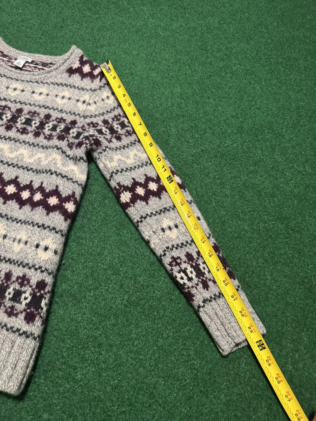L.L. Bean L.L. Bean 100% Lamb Wool Nordic Fair Isle Soft Sweater 17x25 Size S / US 4 / IT 40 - 7 Thumbnail