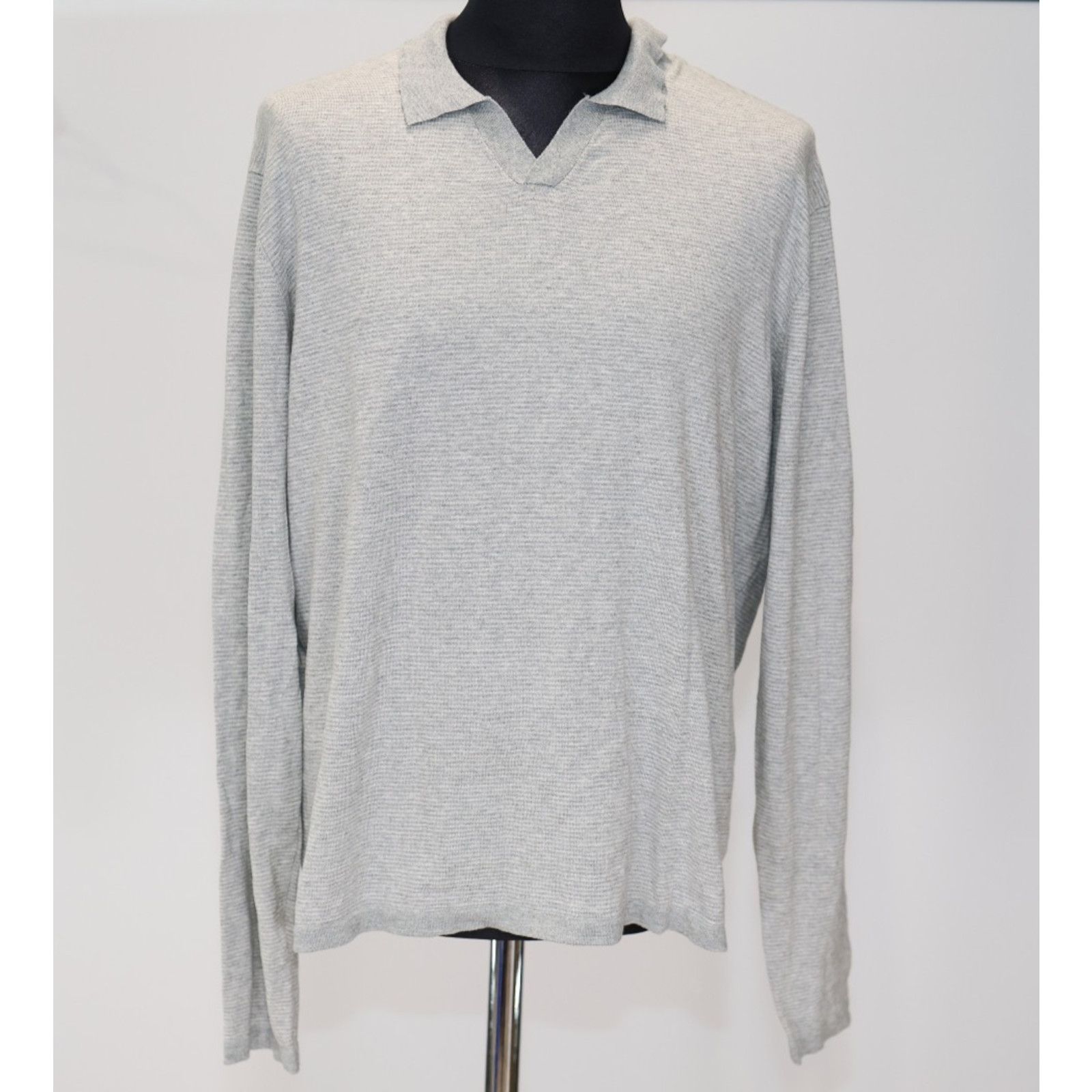 Robert Barakett ROBERT BARAKETT Gray Sarina Polo Sweater Size XXL $175 Size US XXL / EU 58 / 5 - 3 Thumbnail