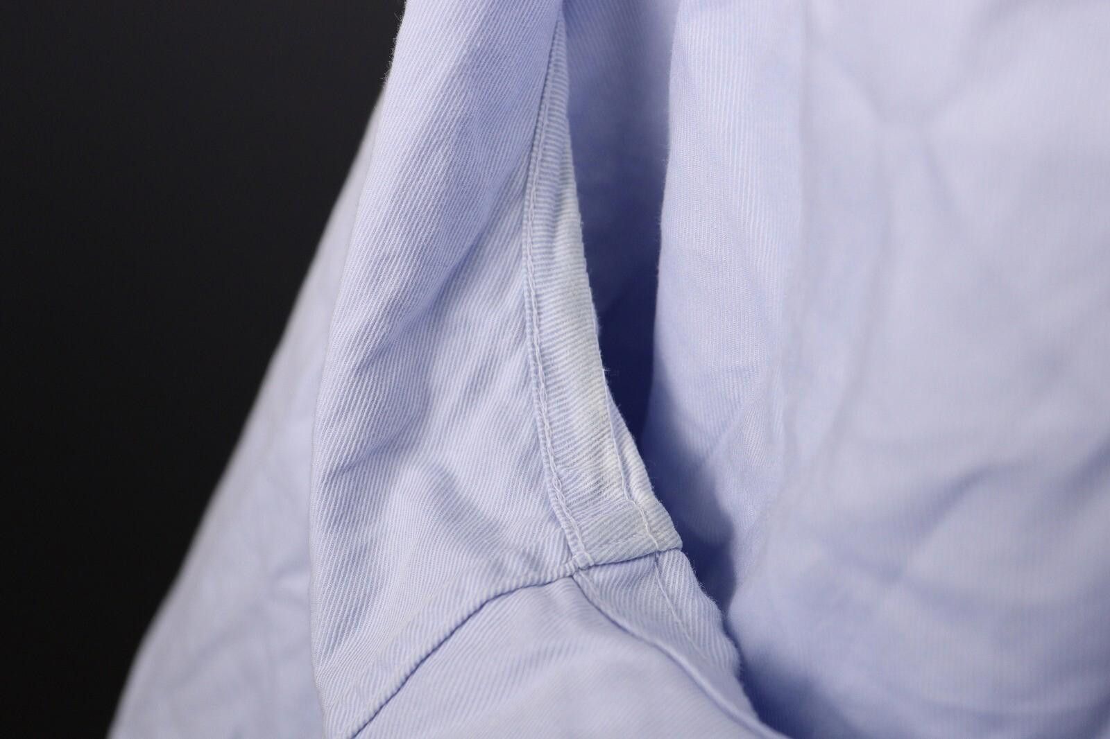 Designer Boggi Milano Slim Fit Blue Button Down Shirt Size 41 / 16 Size US M / EU 48-50 / 2 - 11 Thumbnail
