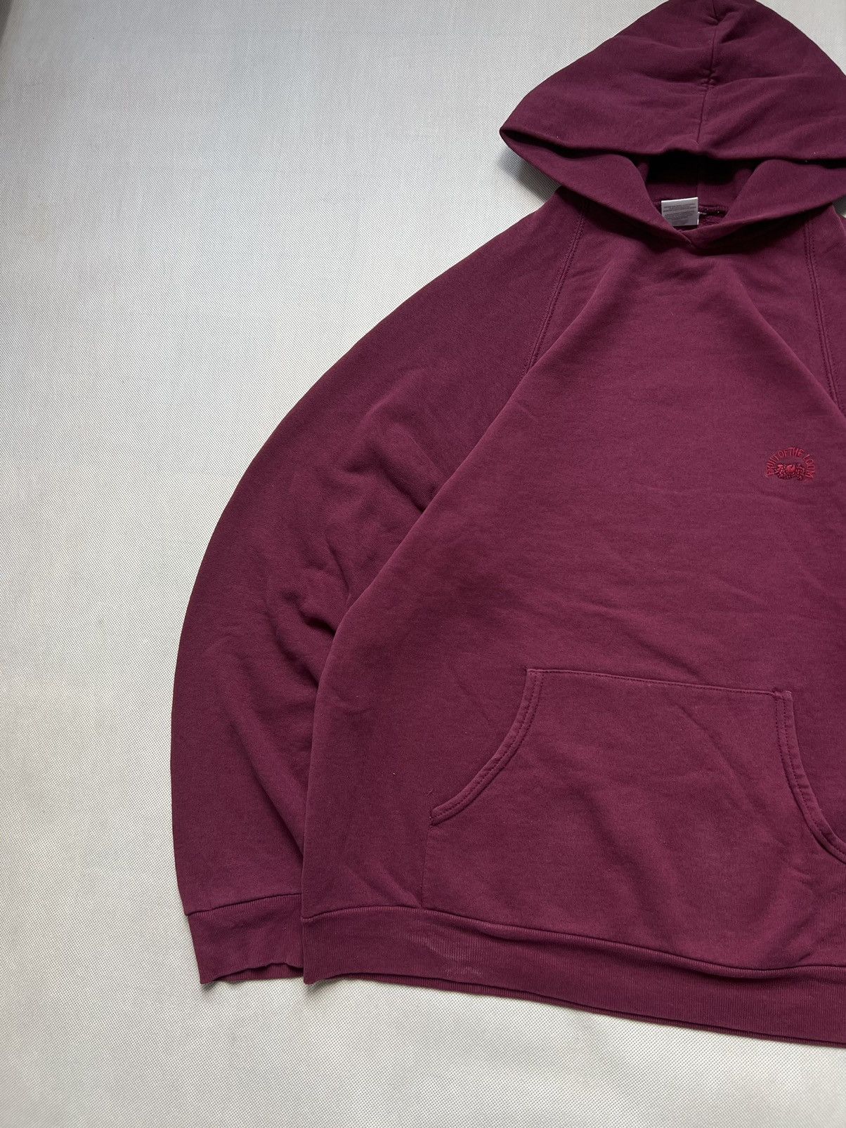 Fruit Of The Loom × Vintage Hoodie Blank vintage 80’s 90’s kanye west fruit of the loom Size US XL / EU 56 / 4 - 2 Thumbnail