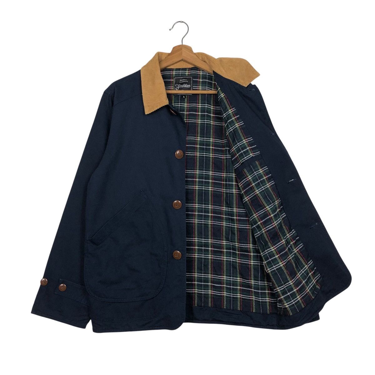 45rpm 📌Vintage Chore Work Jacket Temptation Blanket Wool Size US M / EU 48-50 / 2 - 12 Thumbnail