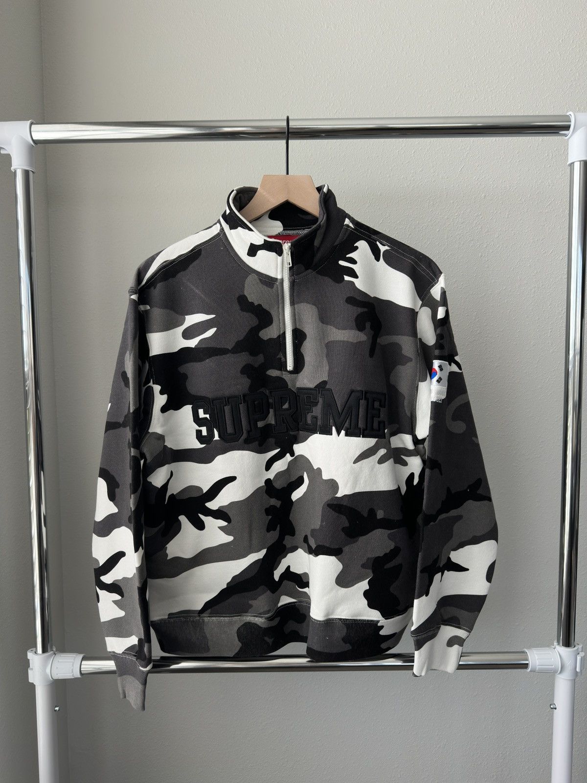 Supreme FW12 Supreme Tree Camo Field Pullover Jacket (Orange