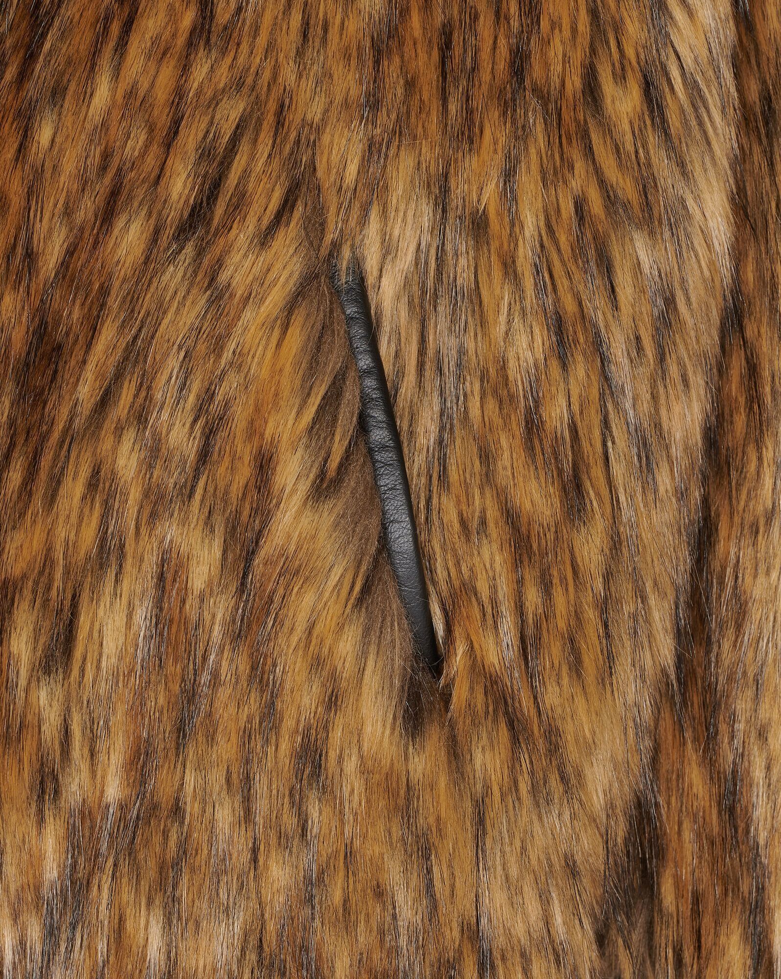 Saint Laurent Paris o1bcso1str0125 Asymmetrical Jacket Animal Fur in Red/Black Size US M / EU 48-50 / 2 - 4 Thumbnail