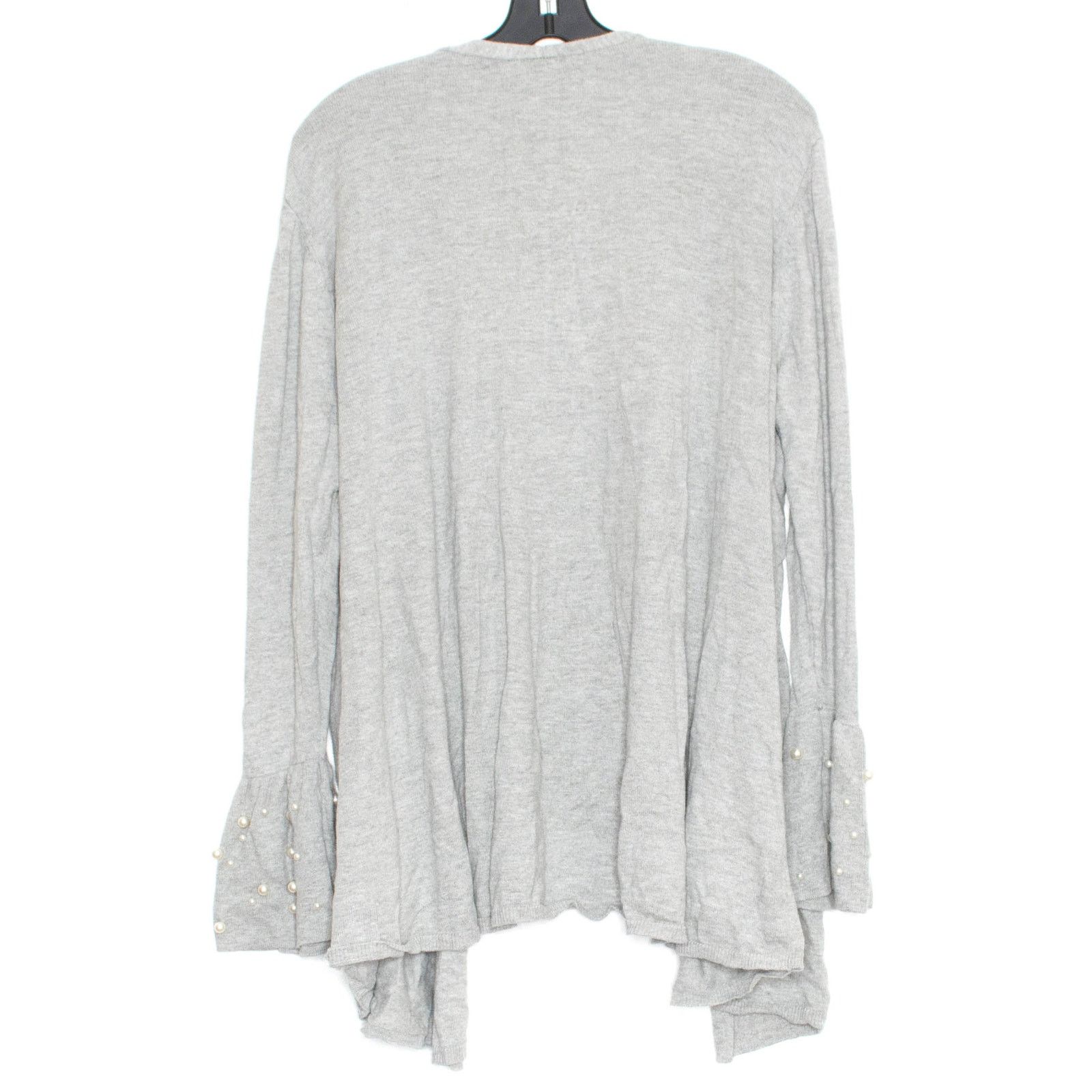 Other Lane Bryant Cardigan Open Front Faux Pearl Cuff Gray 18/20 Size XXL / US 16-18 / IT 52-54 - 3 Thumbnail