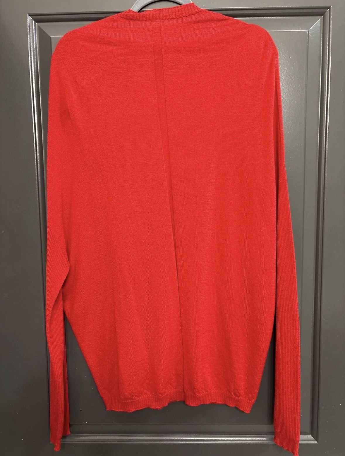 Rick Owens Rick Owens FW19 Larry Cardinal Red Virgin Wool Knit Sweater Size US M / EU 48-50 / 2 - 5 Thumbnail