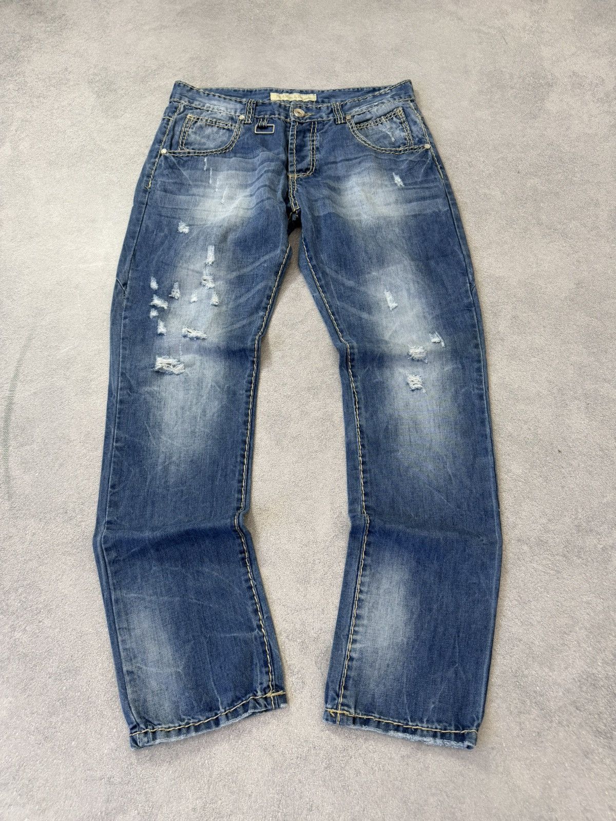 Hedi Slimane Vintage Dior Hedi Slimane Style Washed Denim Jeans Size US 32 / EU 48 - 4 Thumbnail