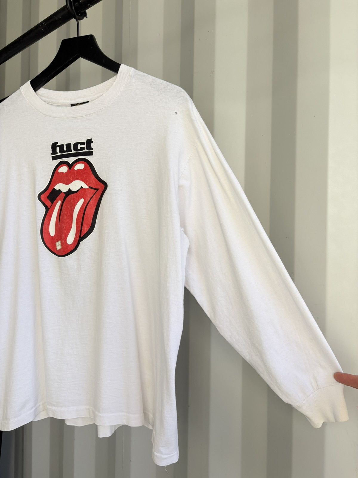 Vintage Thrashed Fuct Rolling Stones Distressed Faded Shirt Grunge Size US XL / EU 56 / 4 - 4 Thumbnail