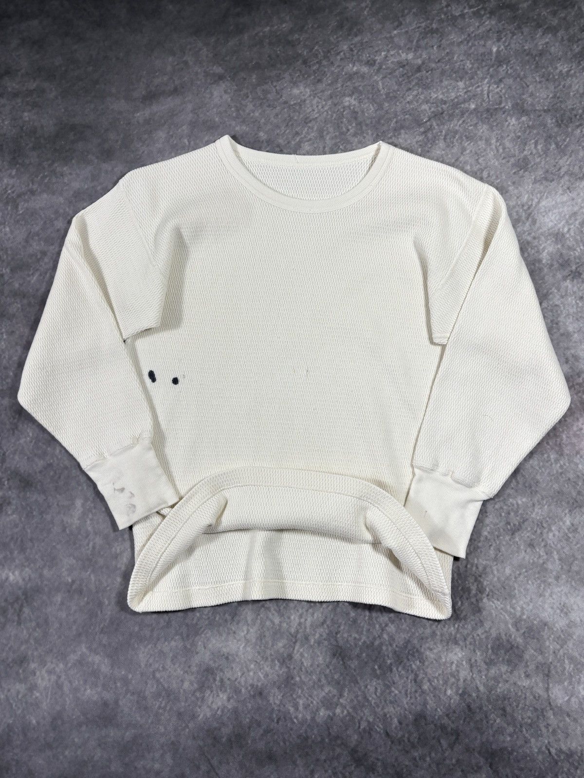 Vintage True Vintage Thermal Longsleeve Blank Raschel USA 1950s 60s Size US S / EU 44-46 / 1 - 1 Thumbnail