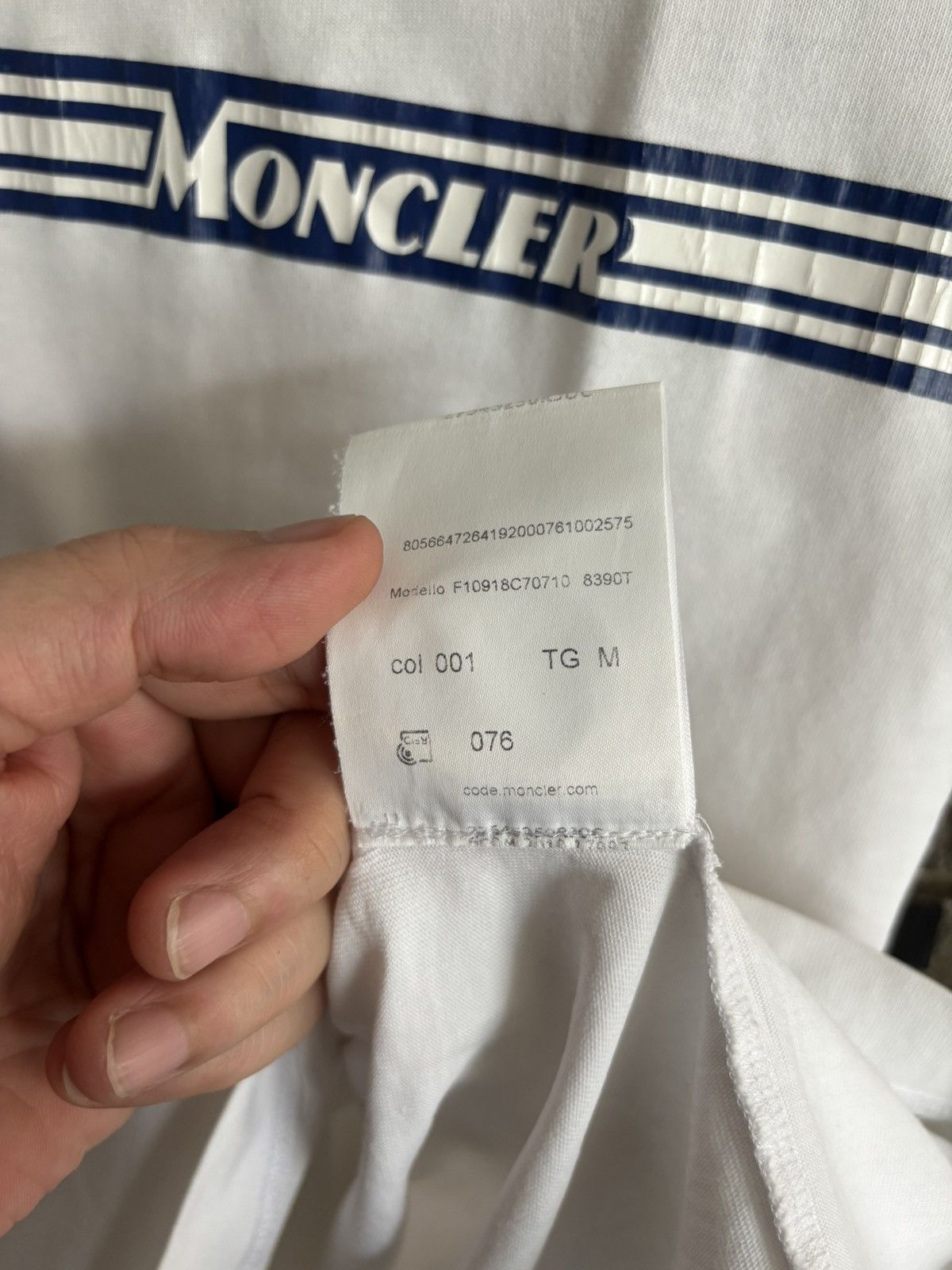 Moncler Moncler Chest Stripe Logo Tee Size US M / EU 48-50 / 2 - 15 Thumbnail
