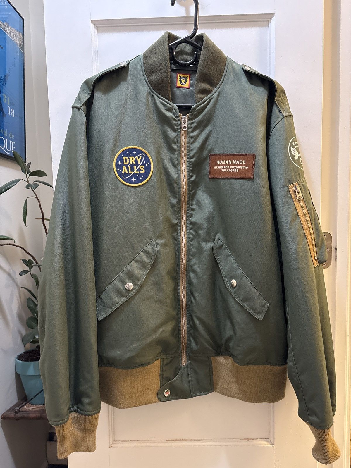 Human Made Human Made Bomber Jacket Olive Drab Size US XL / EU 56 / 4 - 1 Thumbnail
