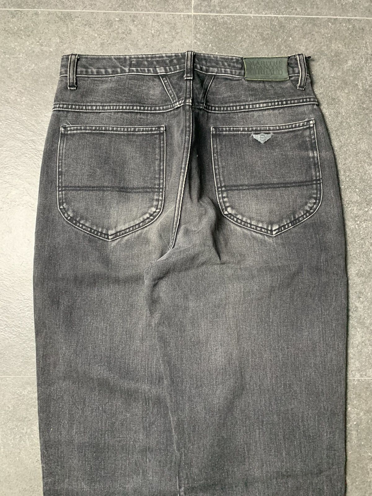 Marithe + Francois Girbaud Marithe Francois Girbaud Black Washed Baggy Denim Size US 30 / EU 46 - 11 Thumbnail