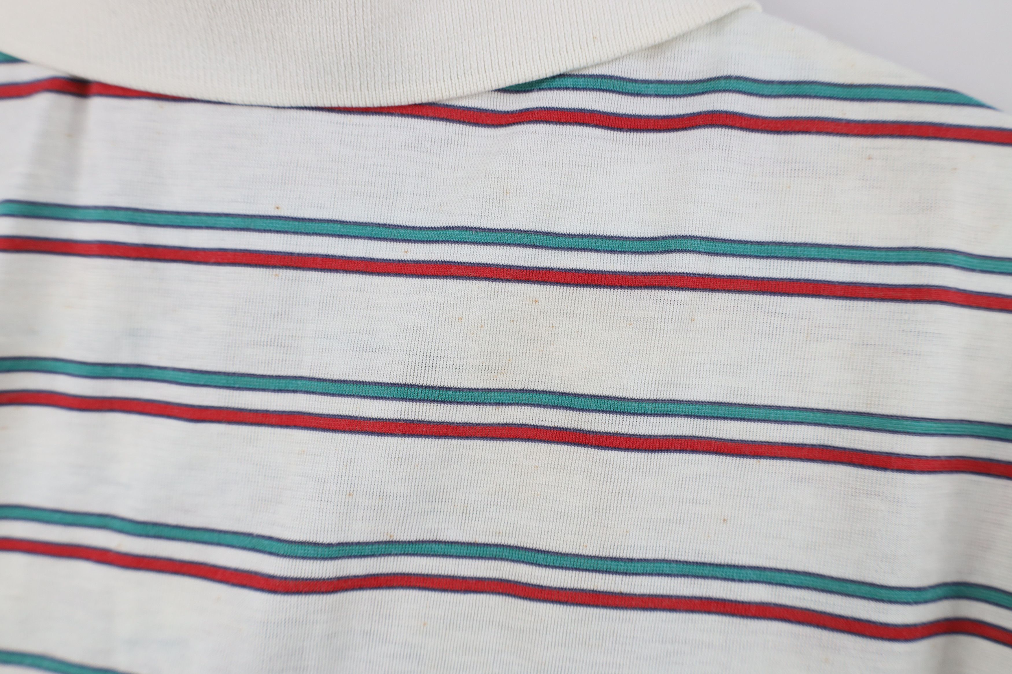Vintage Vintage 70s 80s Streetwear Knit Striped Golf Polo Shirt Size US M / EU 48-50 / 2 - 12 Thumbnail