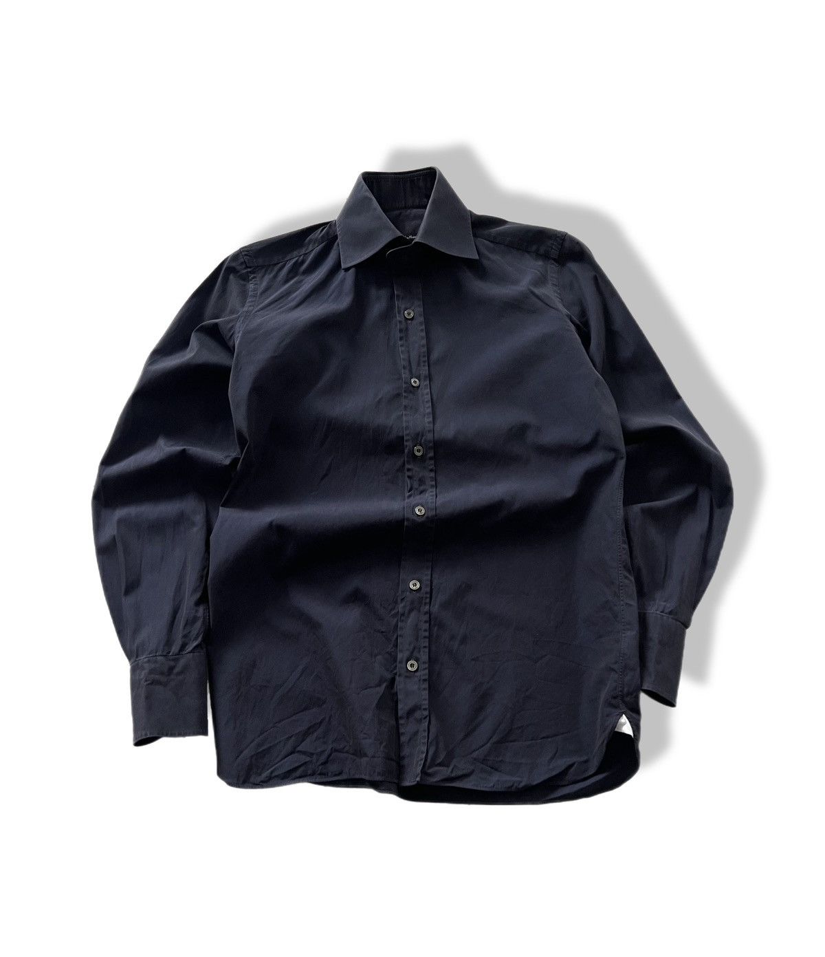 Tom Ford Men’s Tom Ford Navy Cotton Dress Shirt Size M Size US M / EU 48-50 / 2 - 1 Thumbnail