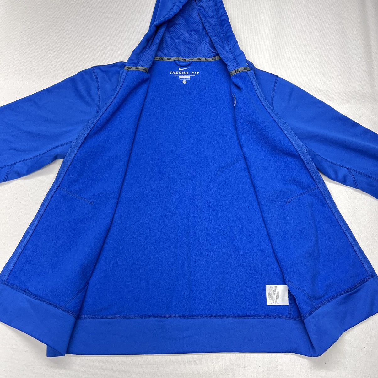Nike Nike Therma Fit Hoodie Blue Full Zip Sweatshirt Fleece Logo Size US M / EU 48-50 / 2 - 11 Thumbnail