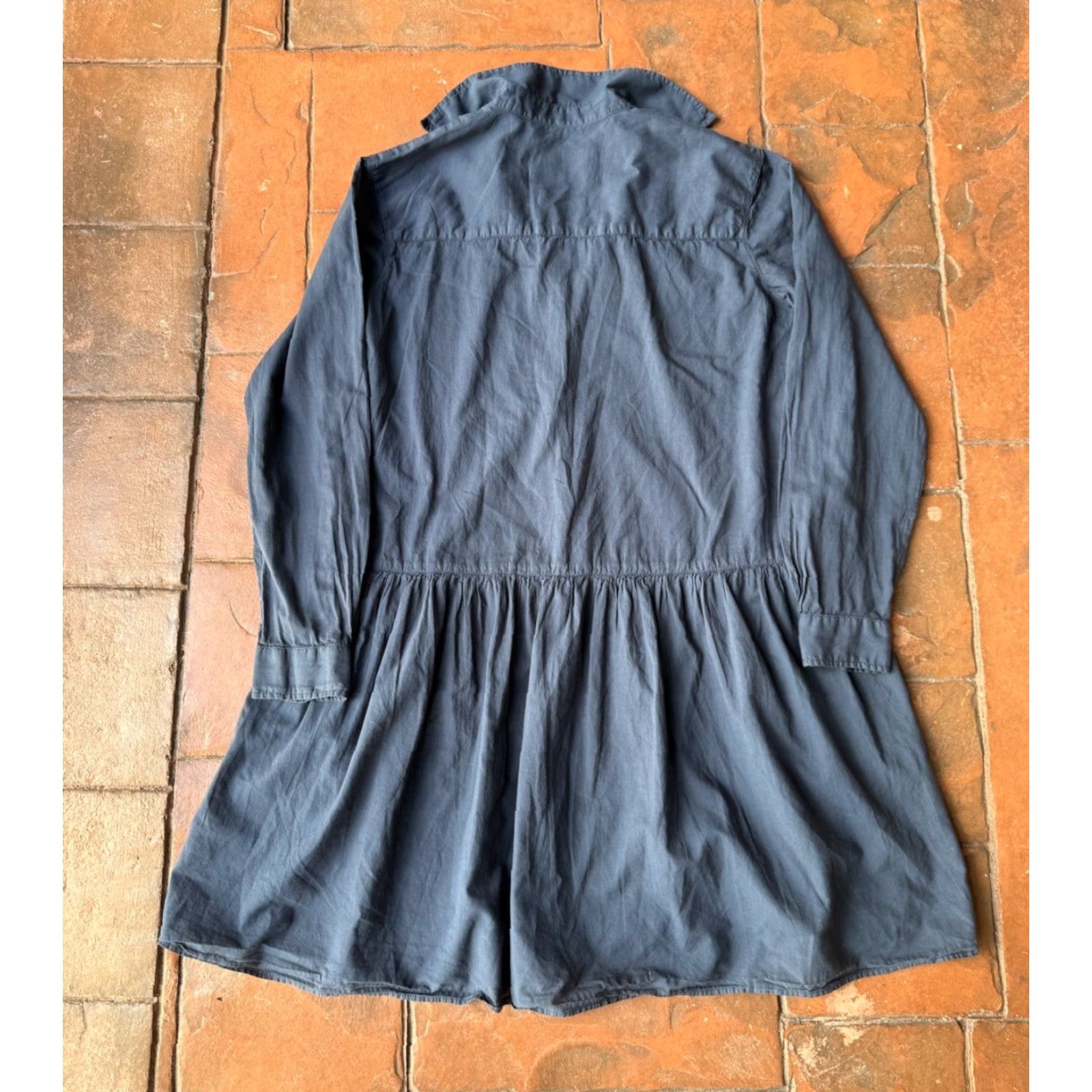 Vintage Grayson Frank & Eileen Changemaker Shirt Dress Women’s 3 Navy Blue Size XS / US 0-2 / IT 36-38 - 3 Thumbnail