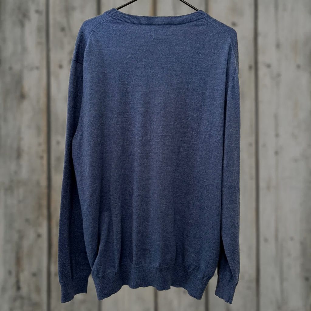 Vineyard Vines Vineyard Vines Blue Merino Wool V-Neck Knit Sweater Pullover L Men Regular Driver Office Preppy Metro Size US L / EU 52-54 / 3 - 1 Thumbnail