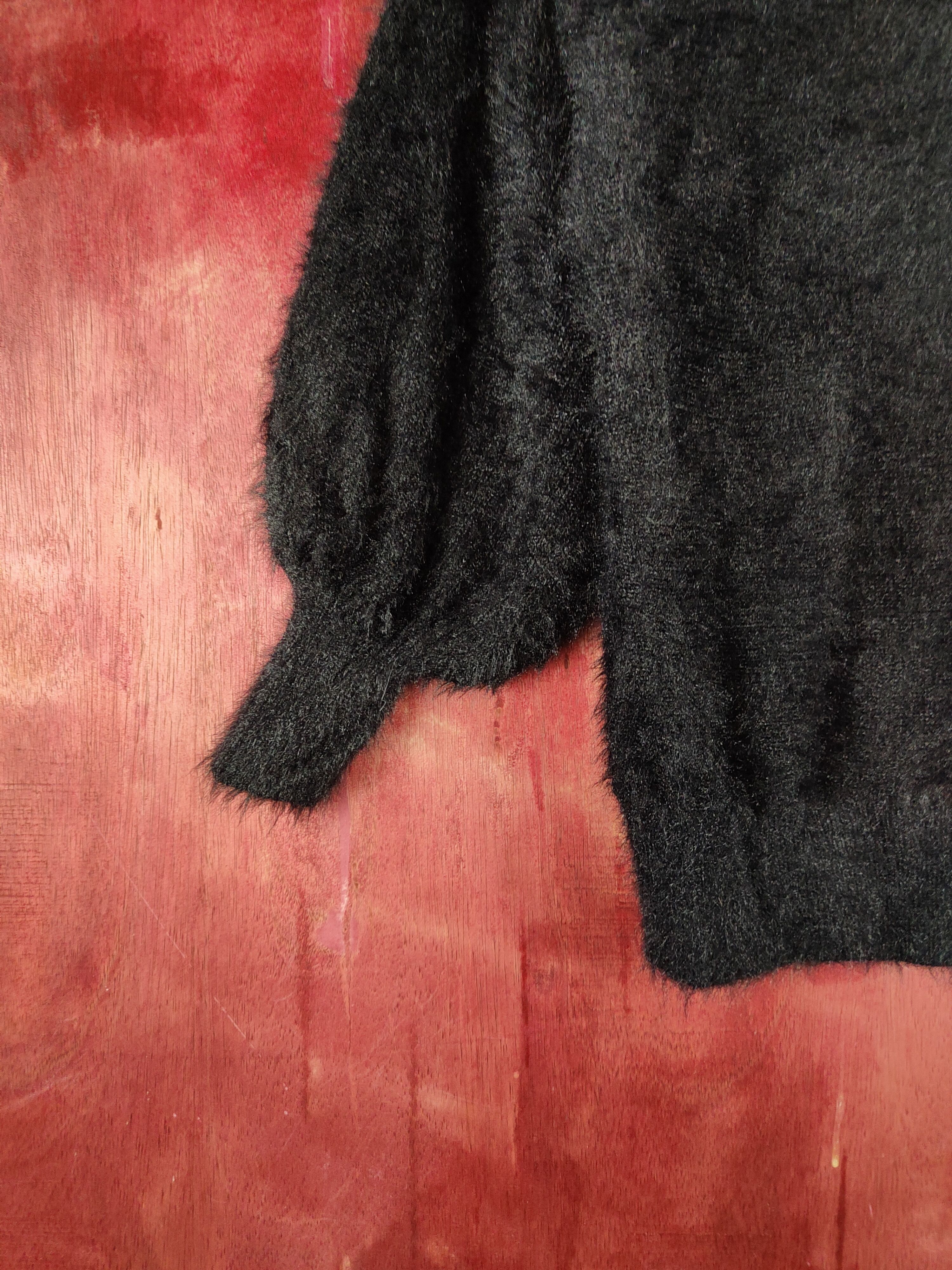 Japanese Brand × Vintage Rare Vintage Only Black Fur Mohair Knitwear Size S / US 4 / IT 40 - 4 Thumbnail