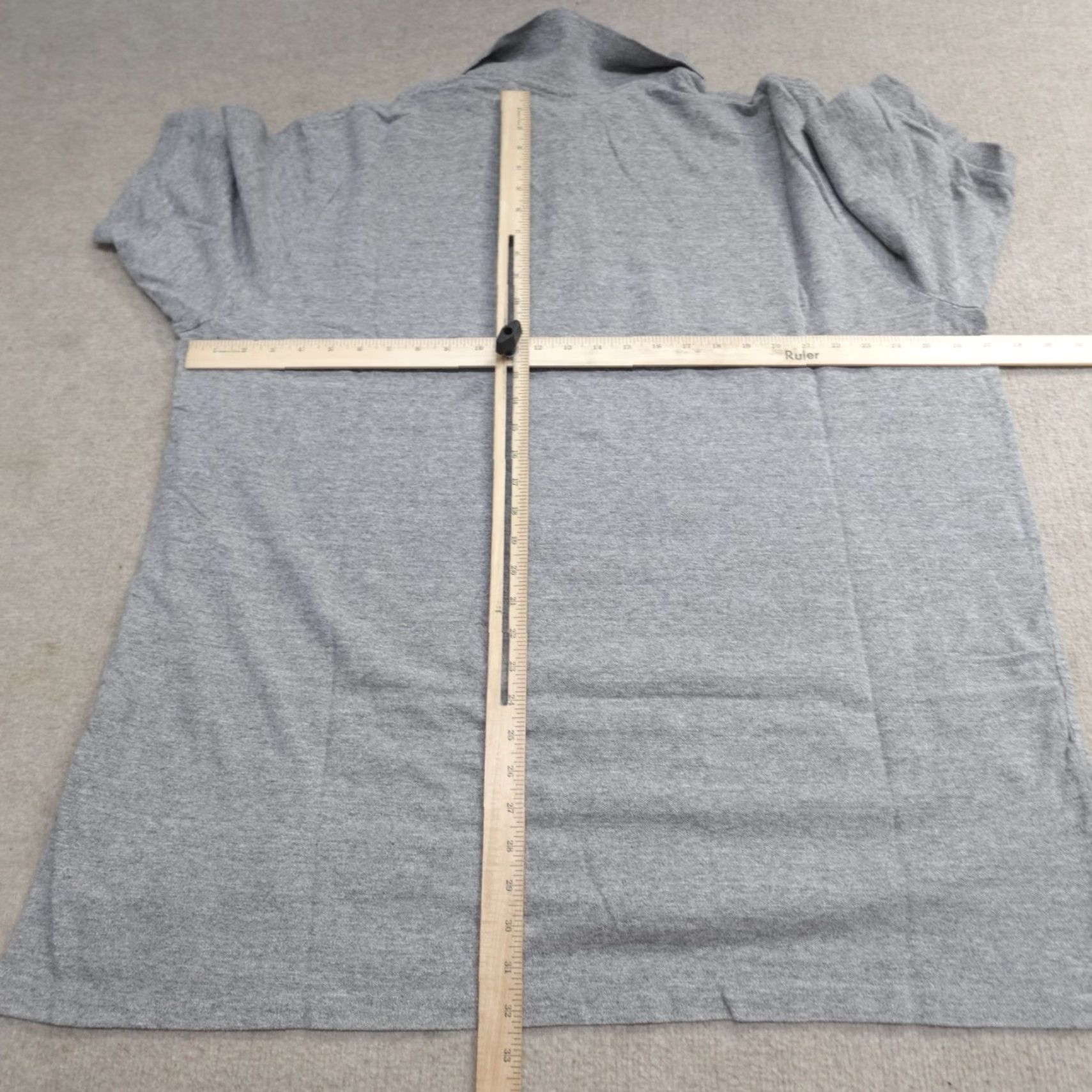Polo Ralph Lauren VINTAGE Polo Ralph Lauren Polo Shirt 3XLT Gray Heather Solid Pique Cotton Men Big & Tall Short Sleeve Collared Button Knit Embroidered Classic Shirt Size US XXL / EU 58 / 5 - 4 Thumbnail