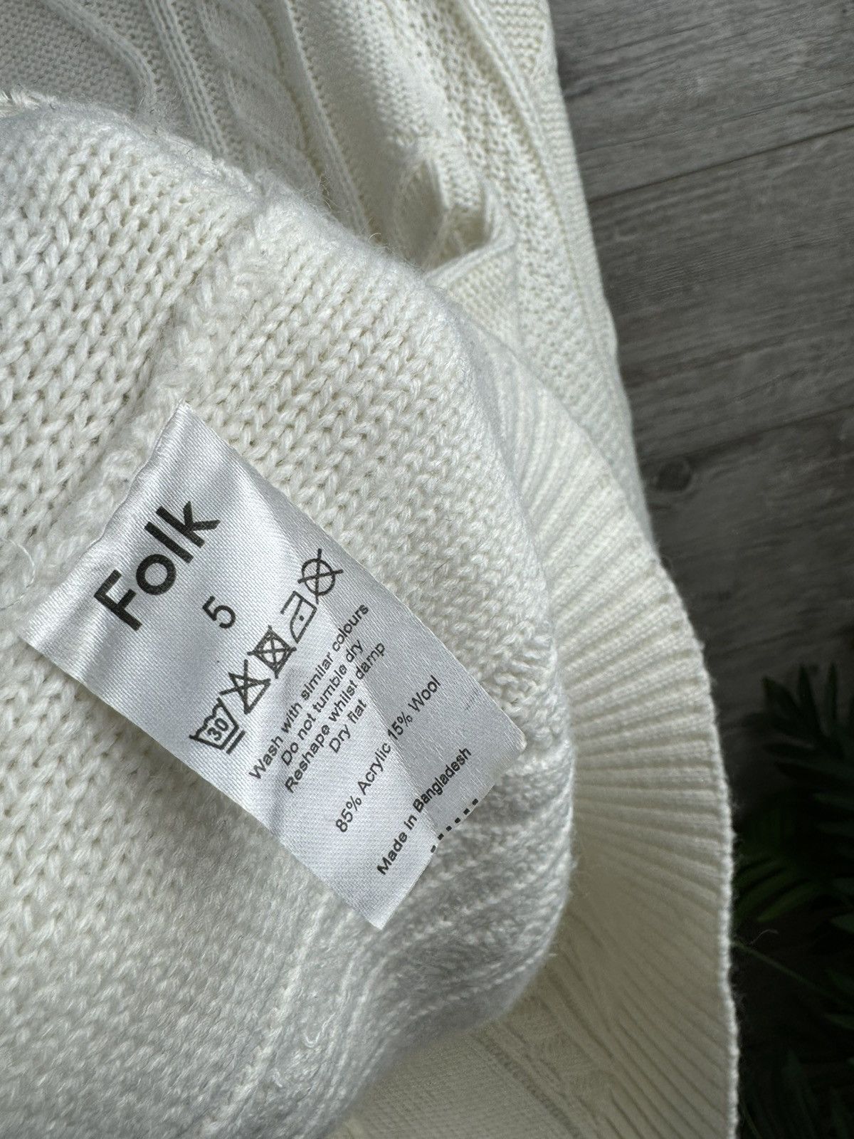 Folk Folk Vintage sweater In a beautiful knitting size M Size US M / EU 48-50 / 2 - 7 Thumbnail