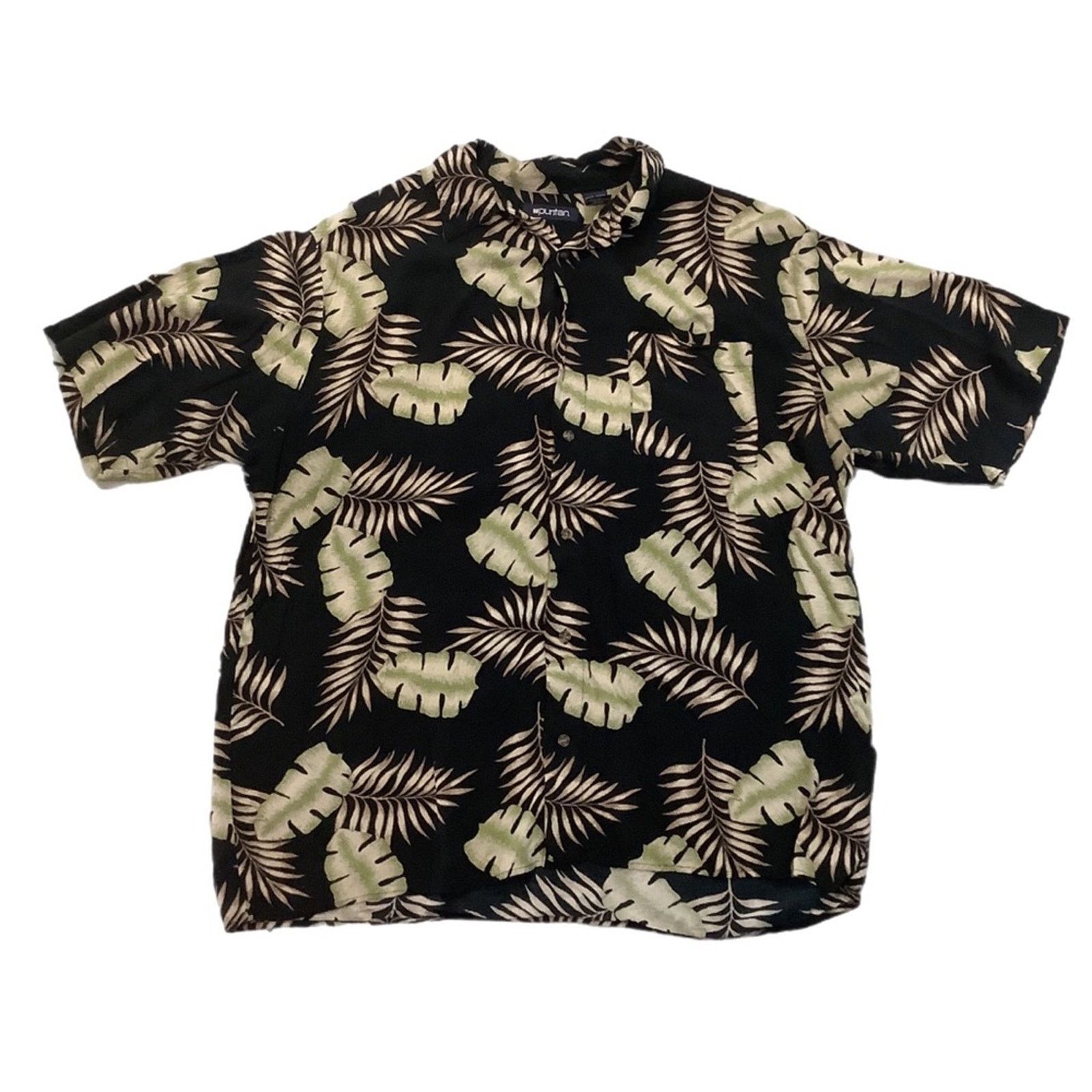 Puritan Puritan Floral Hawaiian shirt Size US L / EU 52-54 / 3 - 1 Thumbnail