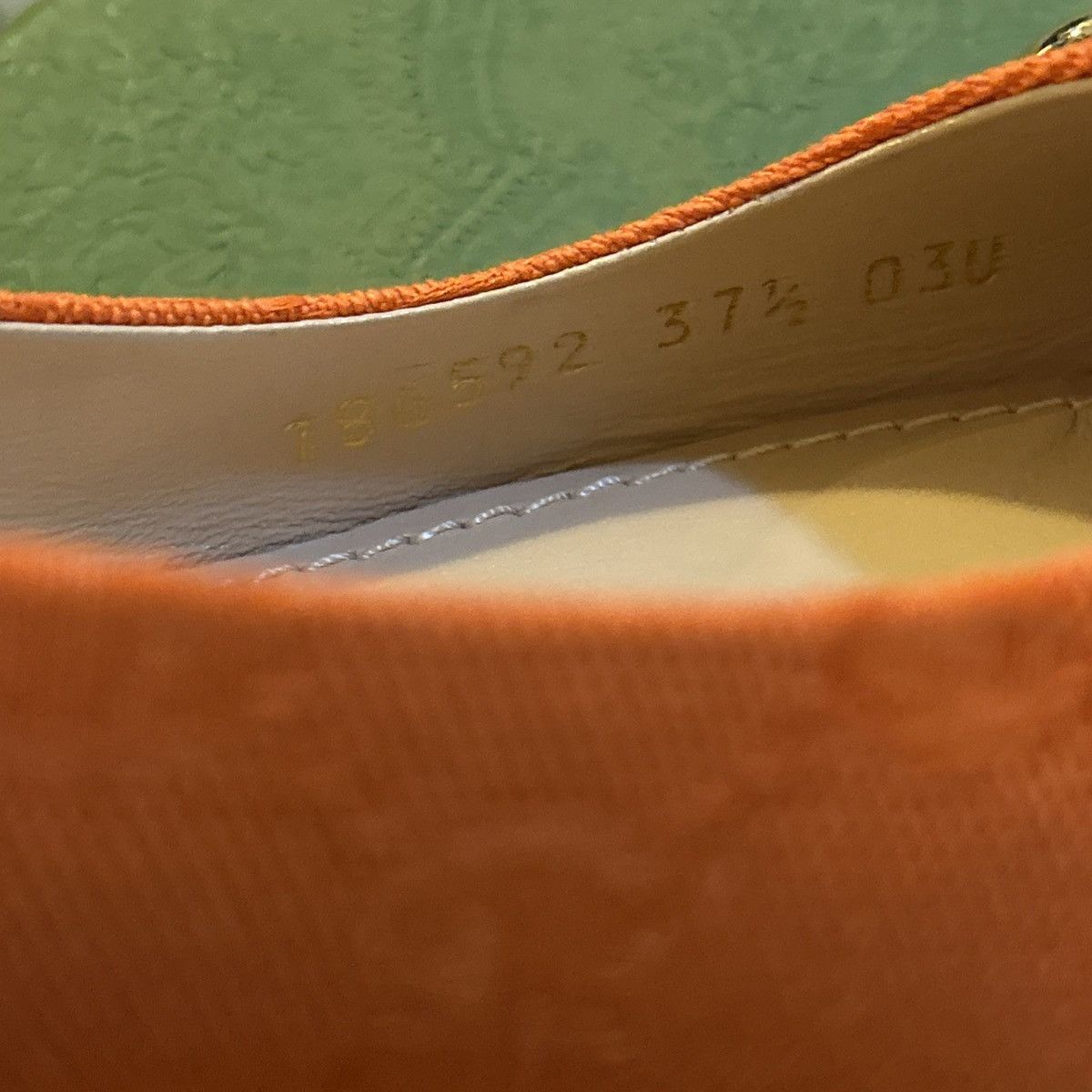 Gucci Gucci Horsebit GG Print Fabric Upper 1.5cm Flats Orange Size US 7.5 / IT 37.5 - 6 Thumbnail