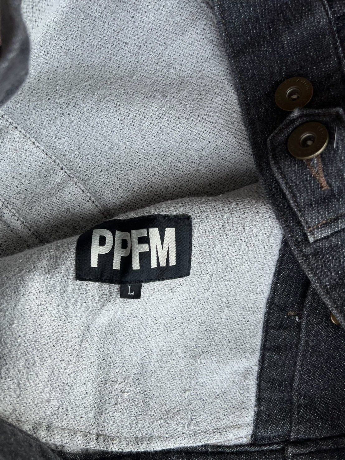 PPFM Rare* Vintage PPFM Sweat Denim Jacket Size US S / EU 44-46 / 1 - 7 Thumbnail