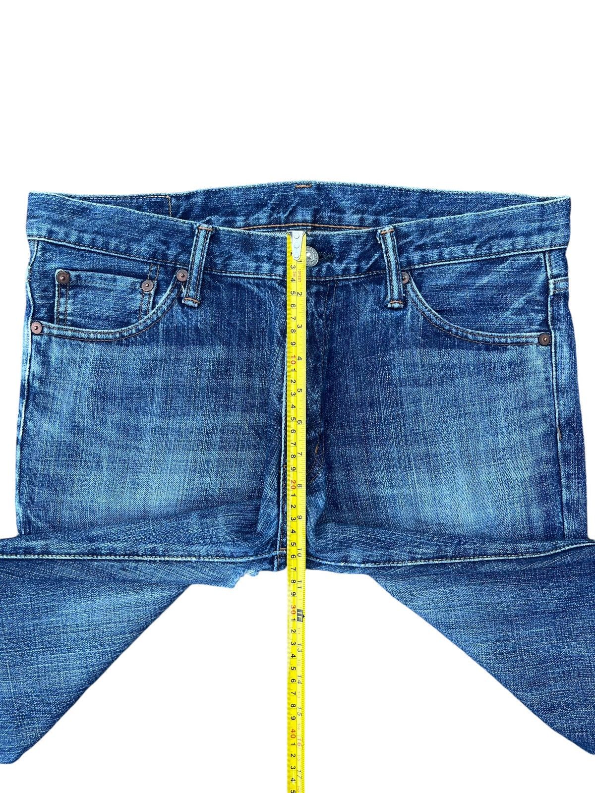 Burgus Plus × Japanese Brand × Le Grande Bleu (L.G.B.) Vintage Japanese Brand Burgus Plus Blue Washed Flare Jeans Size US 33 - 15 Thumbnail