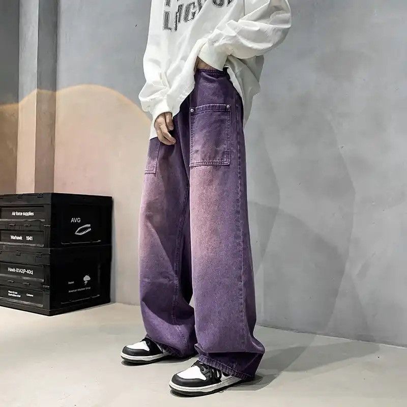 skate distressed baggy cargo pants