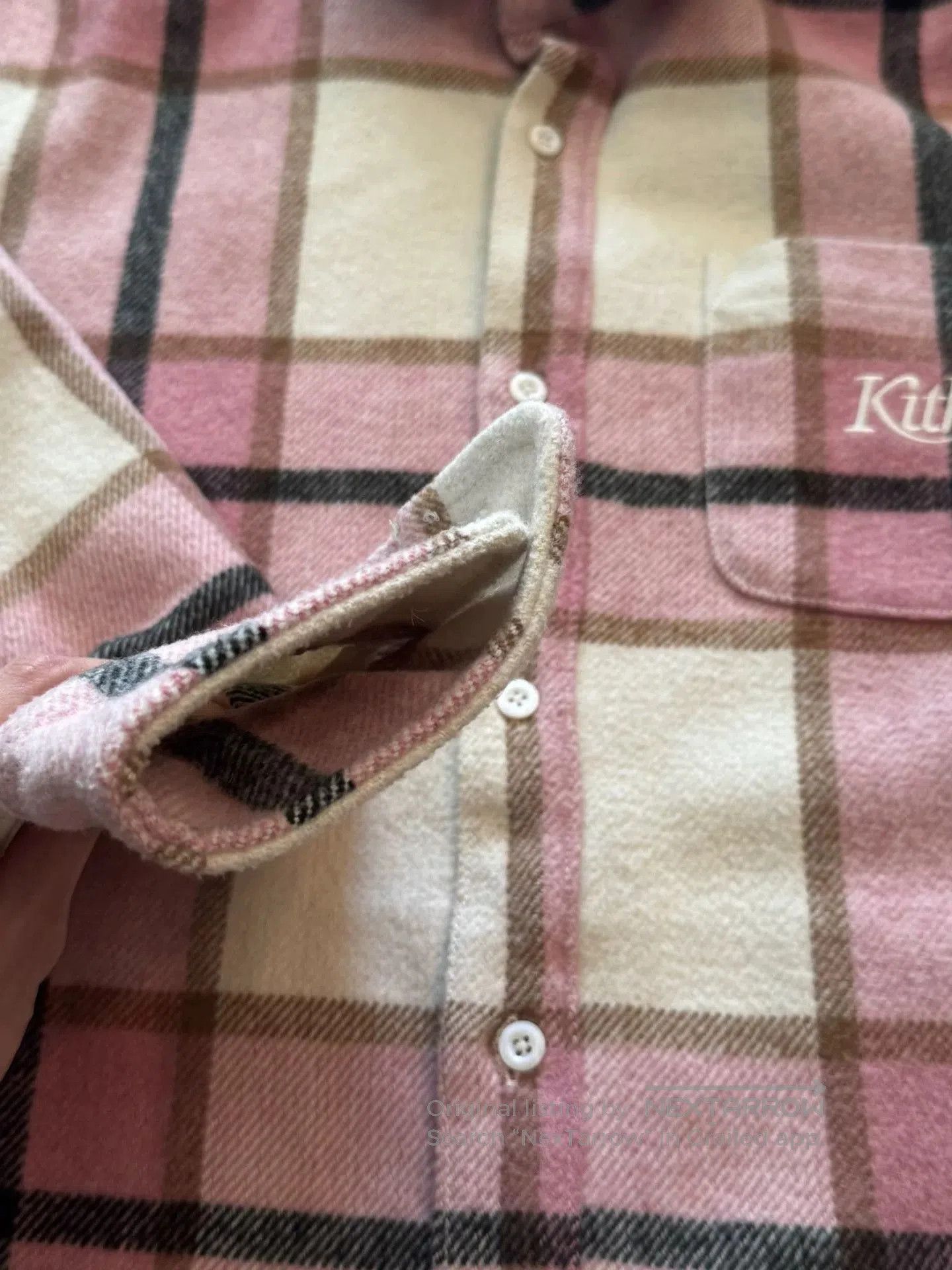 Kith KITH NYC OG Pink Plaid Wool Shirt. Size US L / EU 52-54 / 3 - 5 Thumbnail
