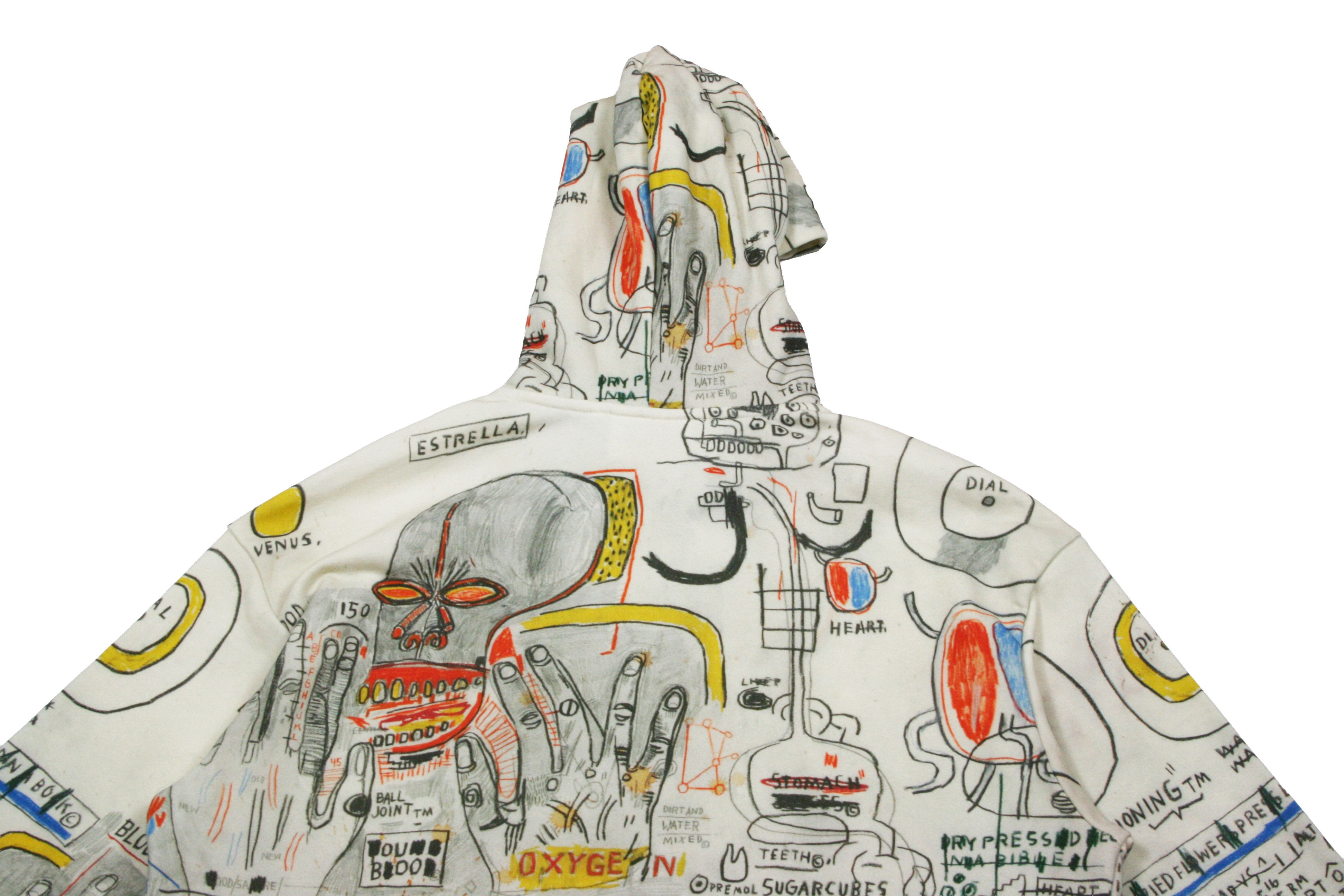 H&M × Jean-Michel Basquiat × Who Decides War Graffiti Printed Hoodie Size US L / EU 52-54 / 3 - 5 Thumbnail