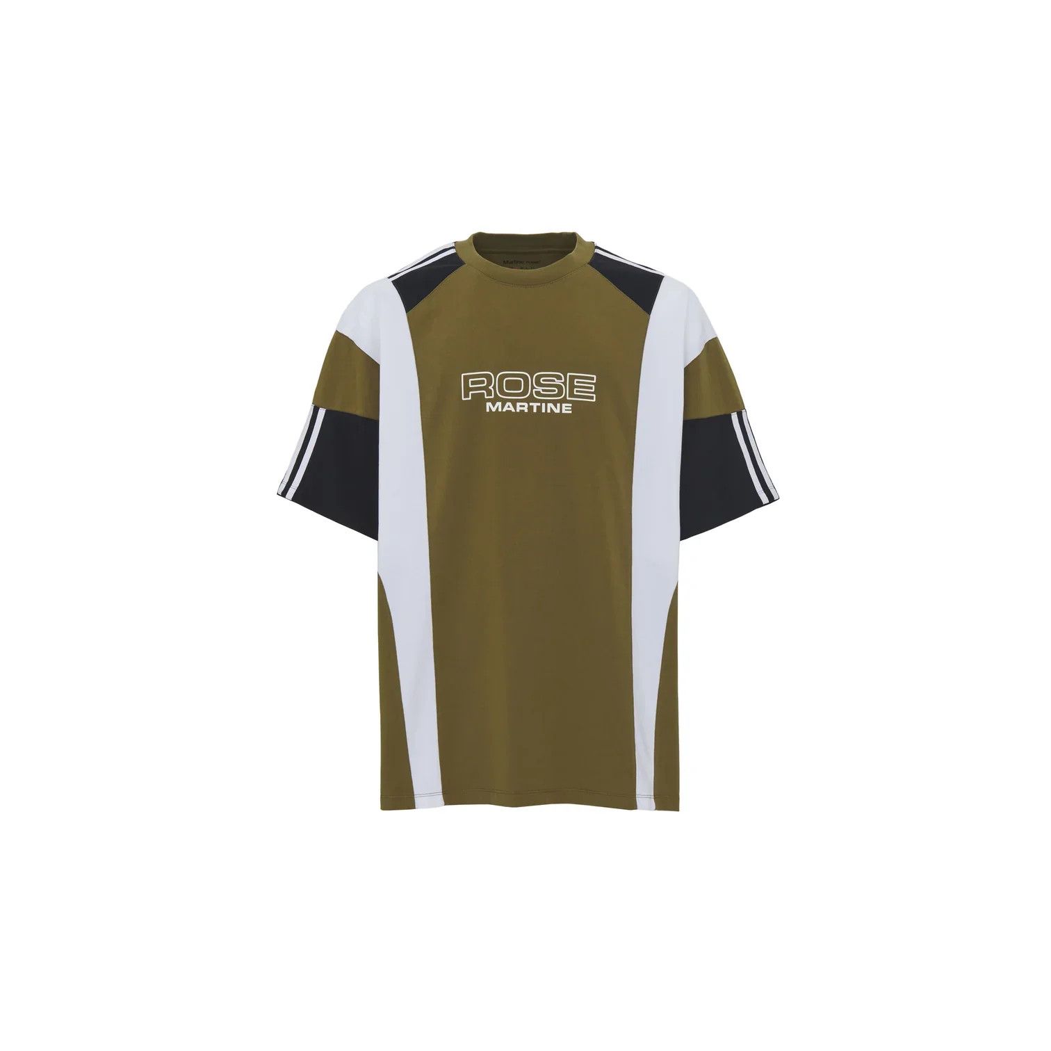 o1mle0226 Oversized Panelled T-Shirt in Multicolor
