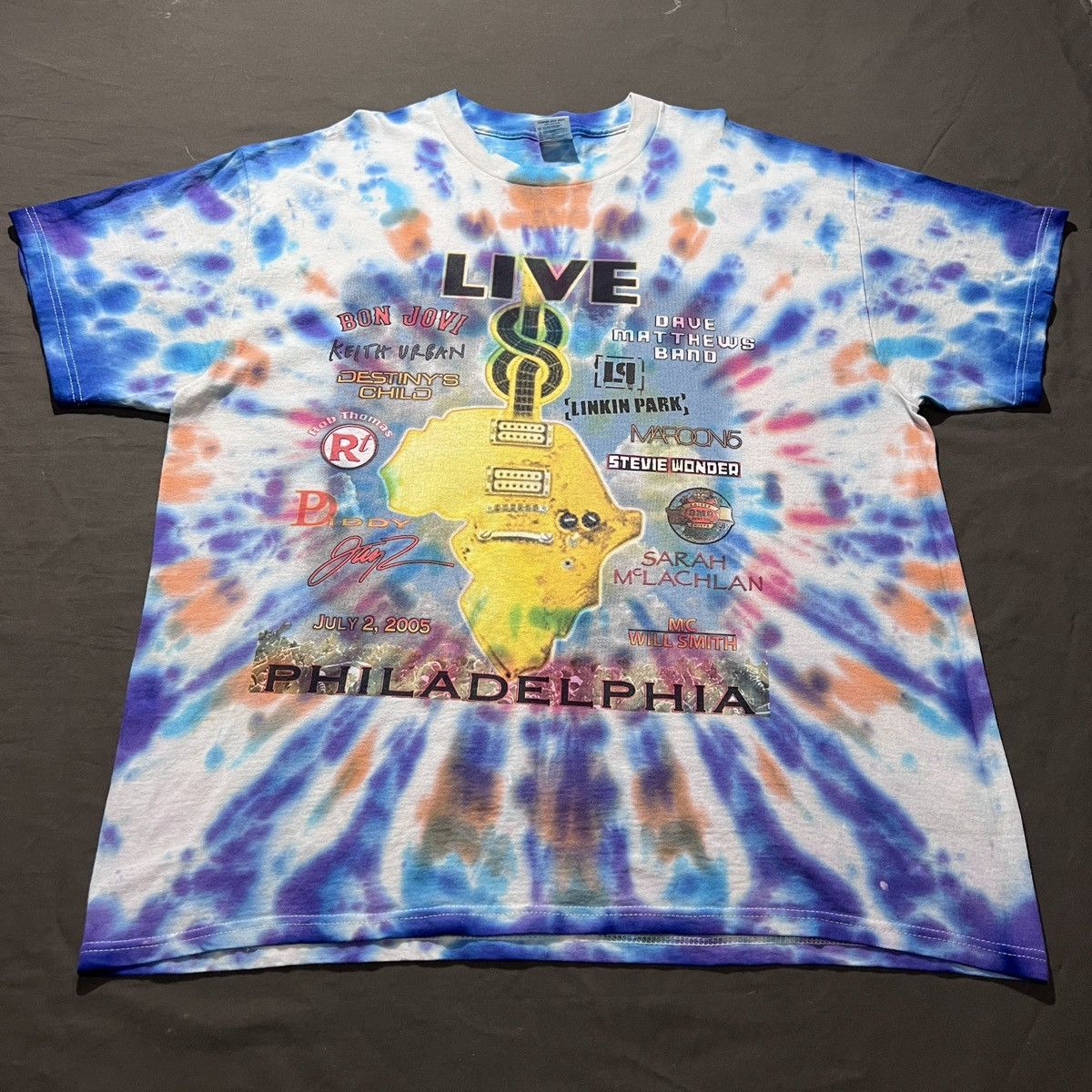 Band Tees Vintage Y2K Live Aid 8 XL Dido Linkin Park Stevie Wonder Size US XL / EU 56 / 4 - 1 Thumbnail