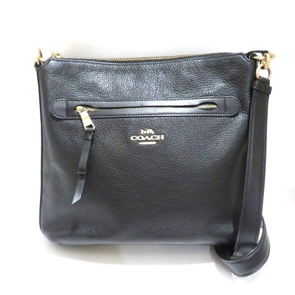 Coach Coach F34823 Shoulder Bag Leather Shoulder Bag F34823 in Black, Women's