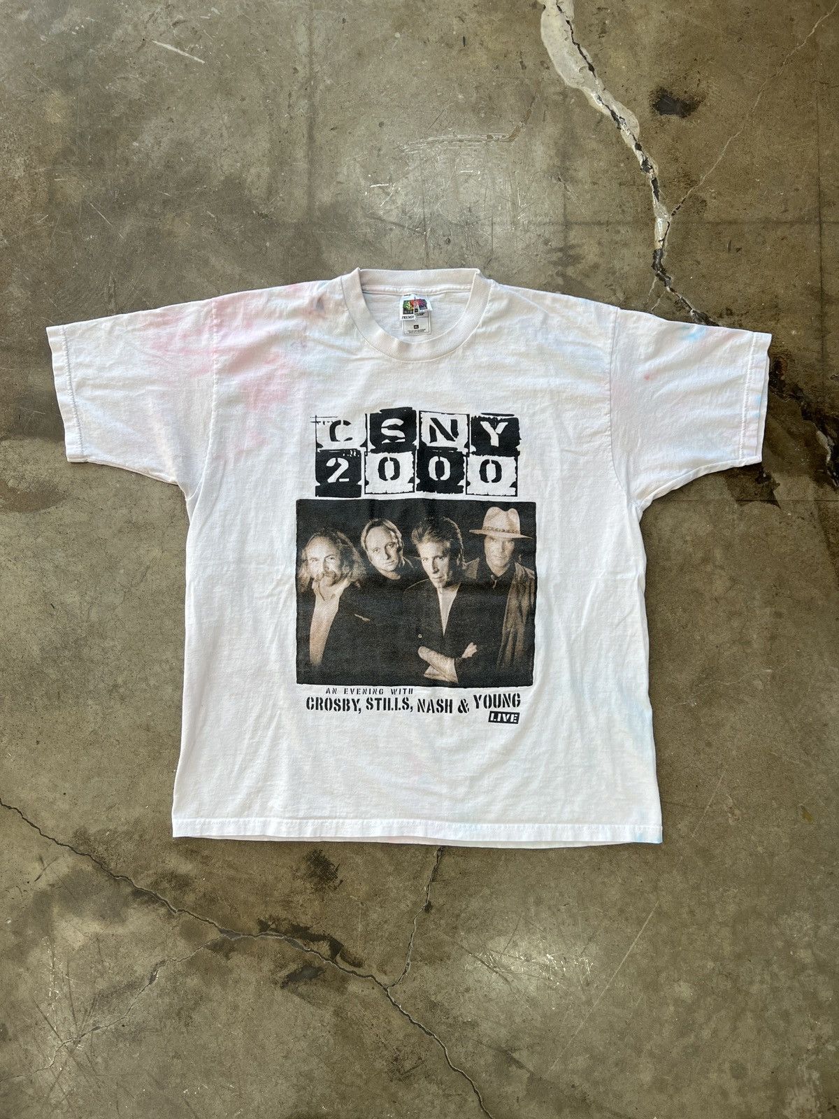 Band Tees × Vintage Vintage 2000 CSNY Crosby Stills Nash & Young Live Tee XL Size US XL / EU 56 / 4 - 2 Thumbnail