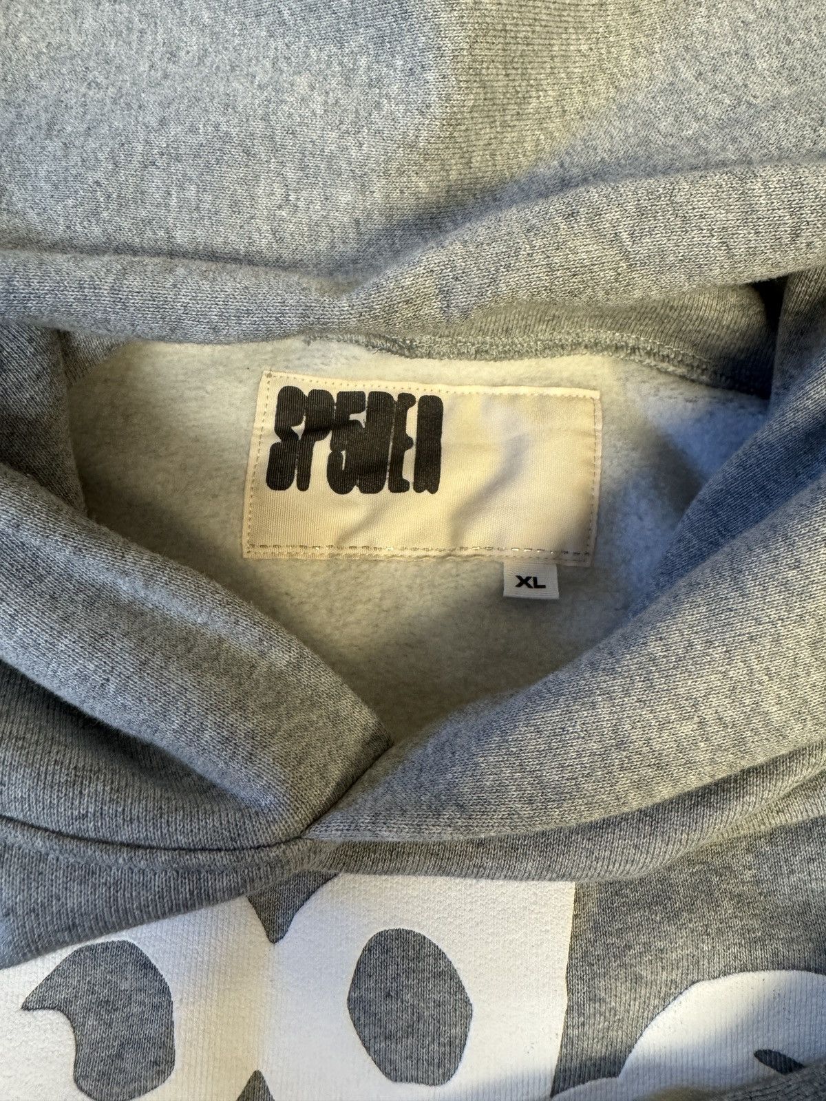 Sp5der beluga hoodie heather grey