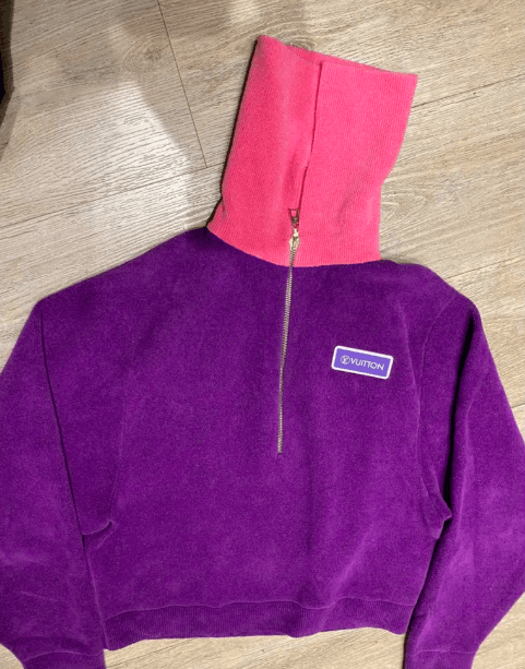 Louis Vuitton Women's Vuittamins zip collar sweater cotton and wool Size M / US 6-8 / IT 42-44 - 5 Thumbnail