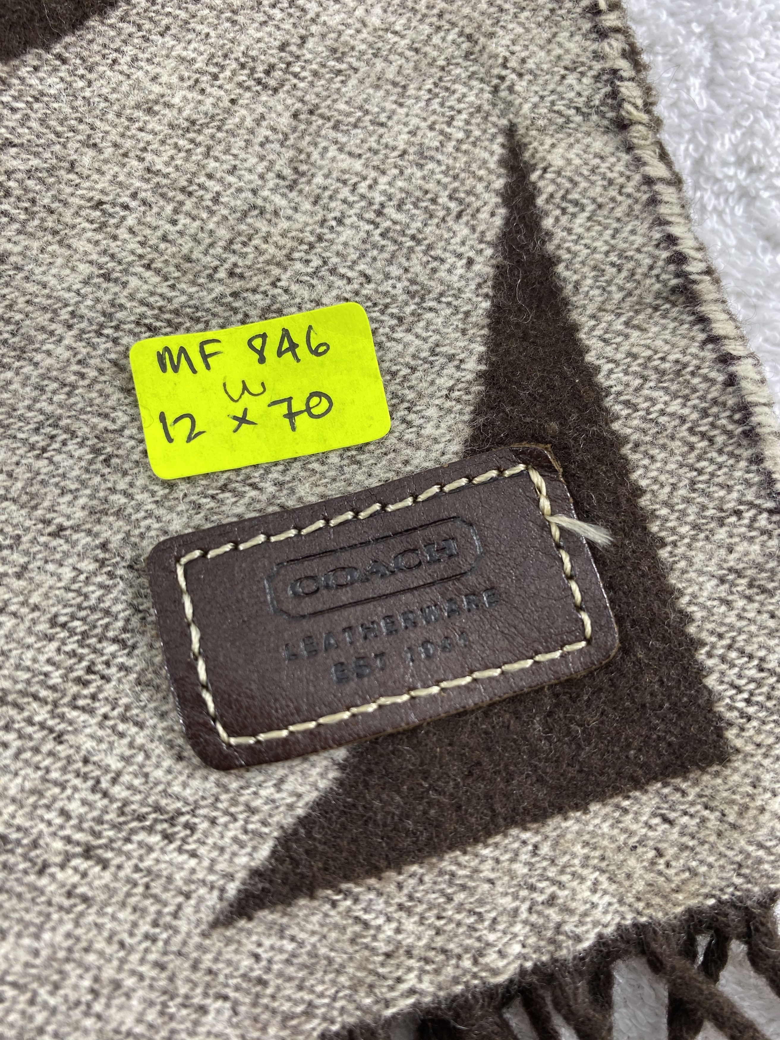 Coach Vintage Coach Scarf/Muffler/Neckwear MF846 Size ONE SIZE - 5 Thumbnail