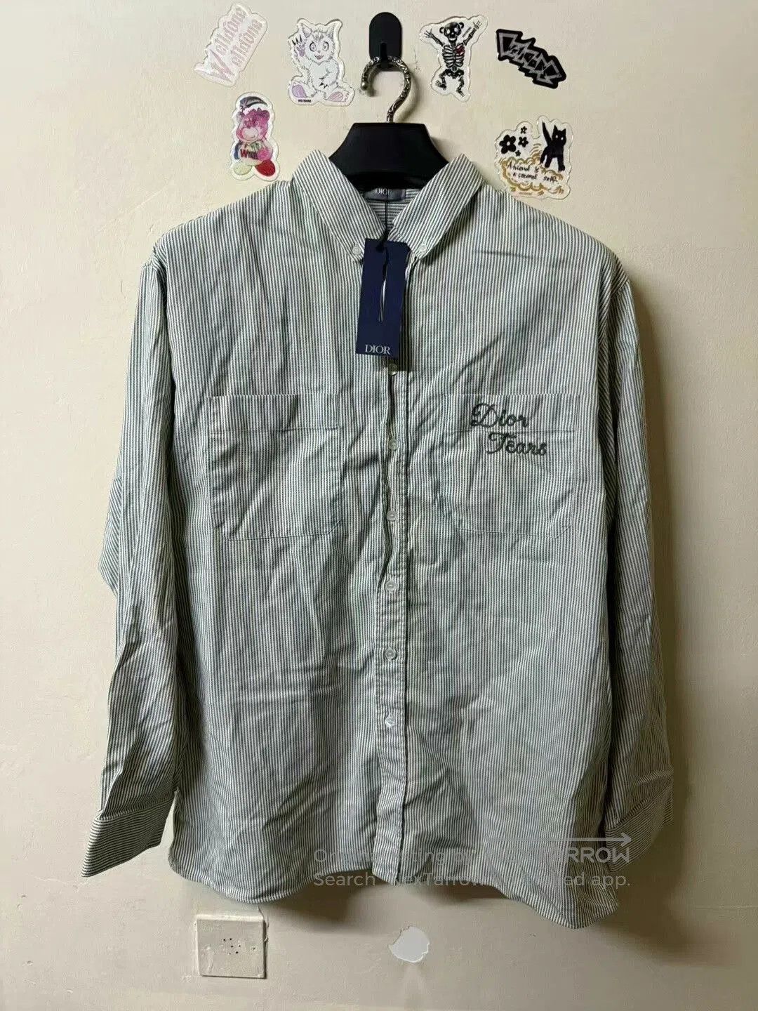 Dior dior long sleeve logo checkered shirt. Size US L / EU 52-54 / 3 - 1 Thumbnail