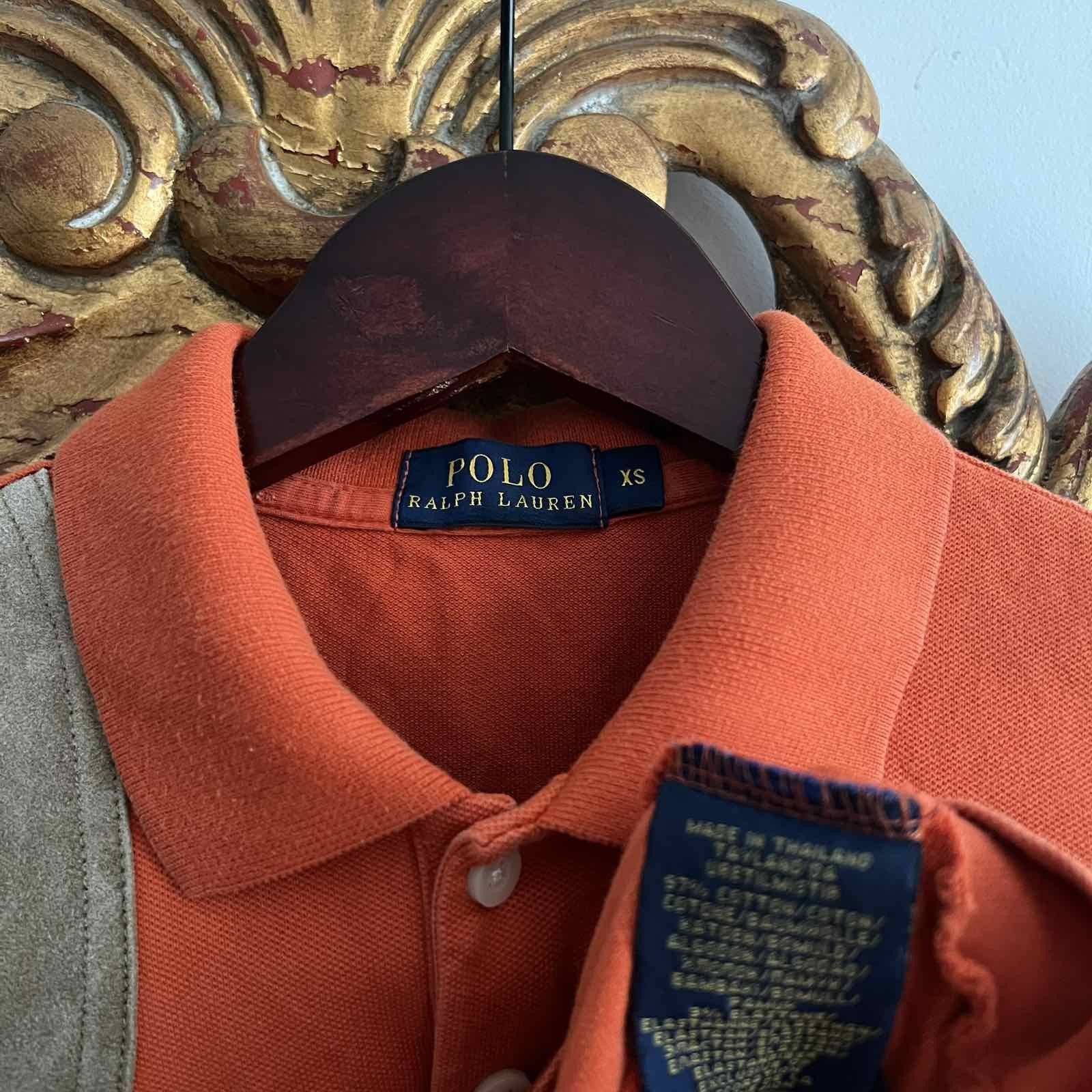 Polo Ralph Lauren Vintage Polo Ralph Lauren Orange Polo tee Sz XS Size XS / US 0-2 / IT 36-38 - 4 Thumbnail