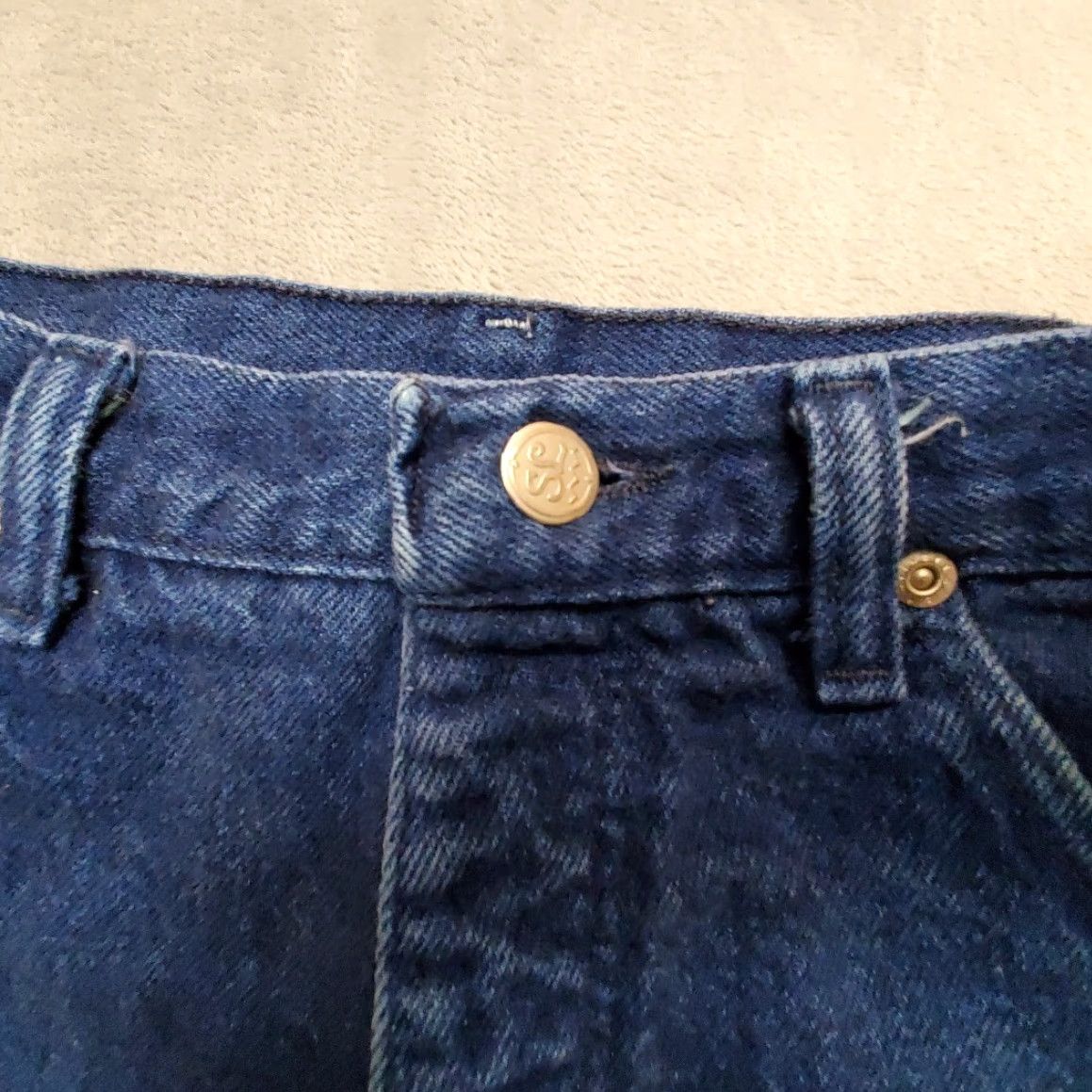 Wrangler VINTAGE VTG Wrangler Silver Lake Jeans Women 7/8x36 Blue Dyed Denim Bareback Made in USA Size 30" / US 8 / IT 44 - 4 Thumbnail