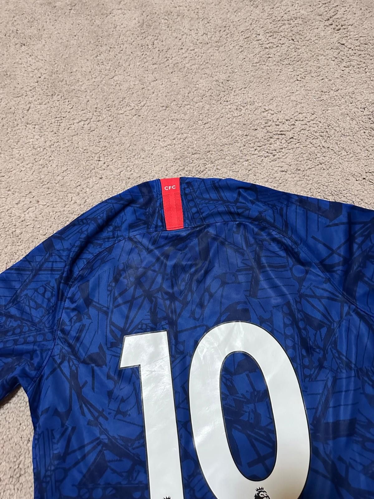 Nike Nike CHELSEA 2019 2020 Home Football Shirt Soccer Jersey #10 Size US M / EU 48-50 / 2 - 9 Thumbnail
