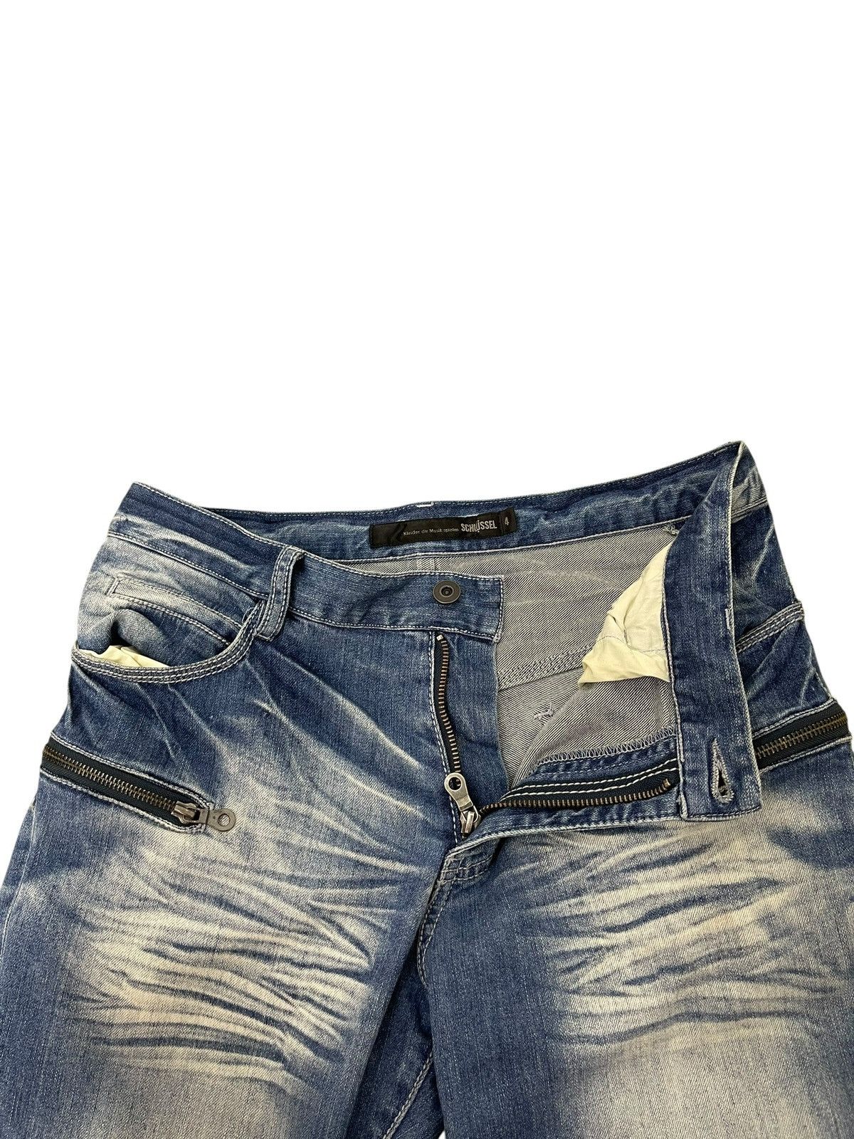 Hysteric Glamour Biker Jeans Schlussel Japan Faded Stretch Skinny 2🟦4 Size US 32 / EU 48 - 13 Thumbnail