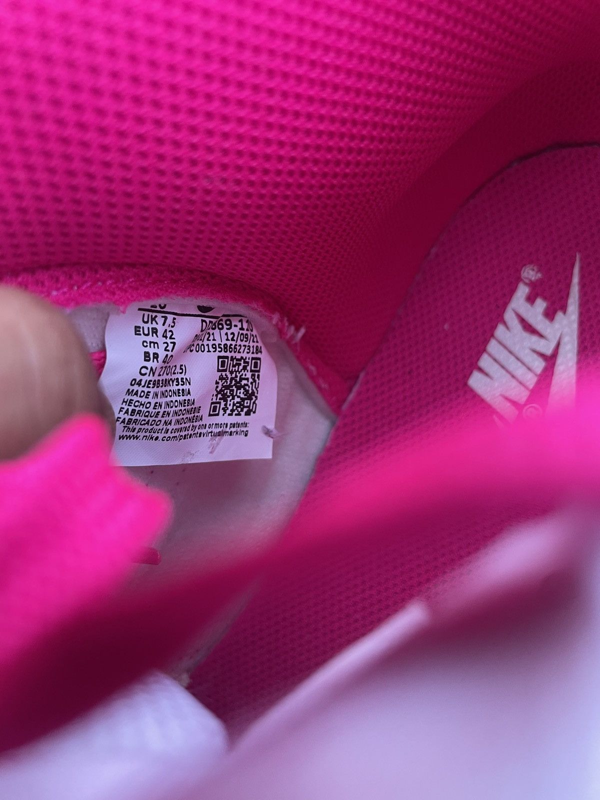 Nike Nike Dunk High Pink Prime Size US 10 / IT 40 - 7 Thumbnail