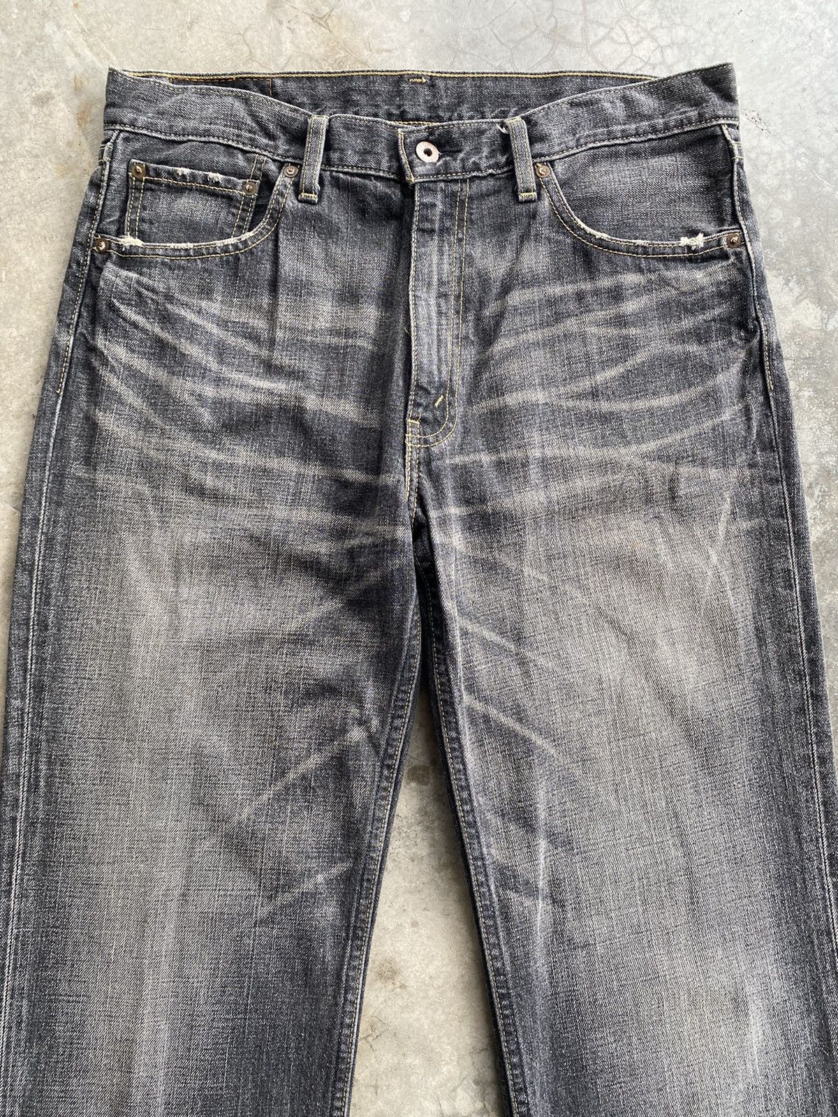 Levi's × Vintage Baggy Jeans Vintage Levi’s 502 Faded Black Denim Size US 34 / EU 50 - 4 Thumbnail