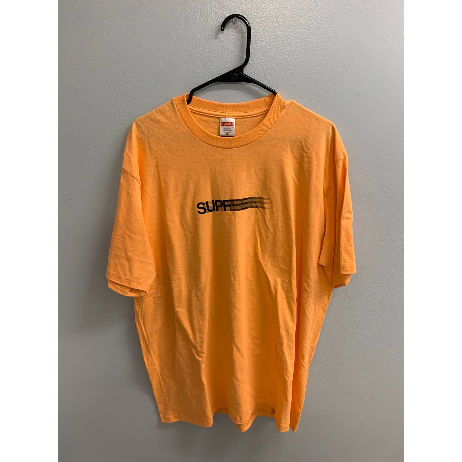 Supreme Supreme Motion Logo Tee Peach (SS23) XLarge SHIPS NOW | Grailed