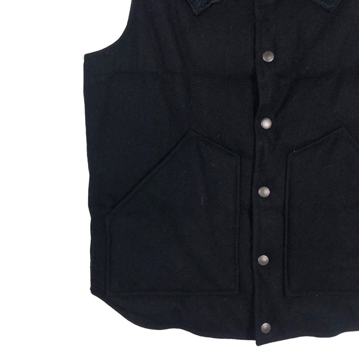 Edwin 🔥Rich Black Biker Vest Edwin Fieldman Racer Cowboy Size US S / EU 44-46 / 1 - 4 Thumbnail